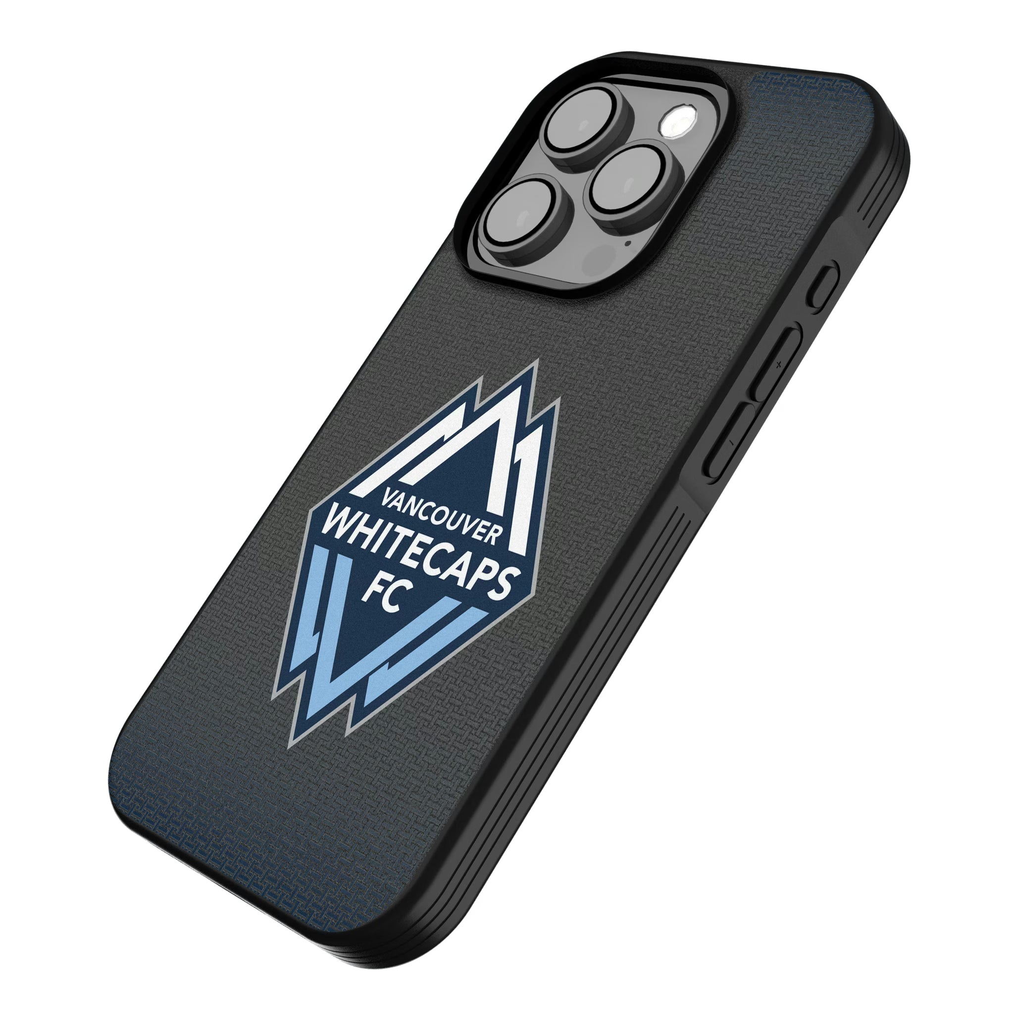 Vancouver Whitecaps Linen iPhone Bump Phone Case for Apple iPhone - Isometric View