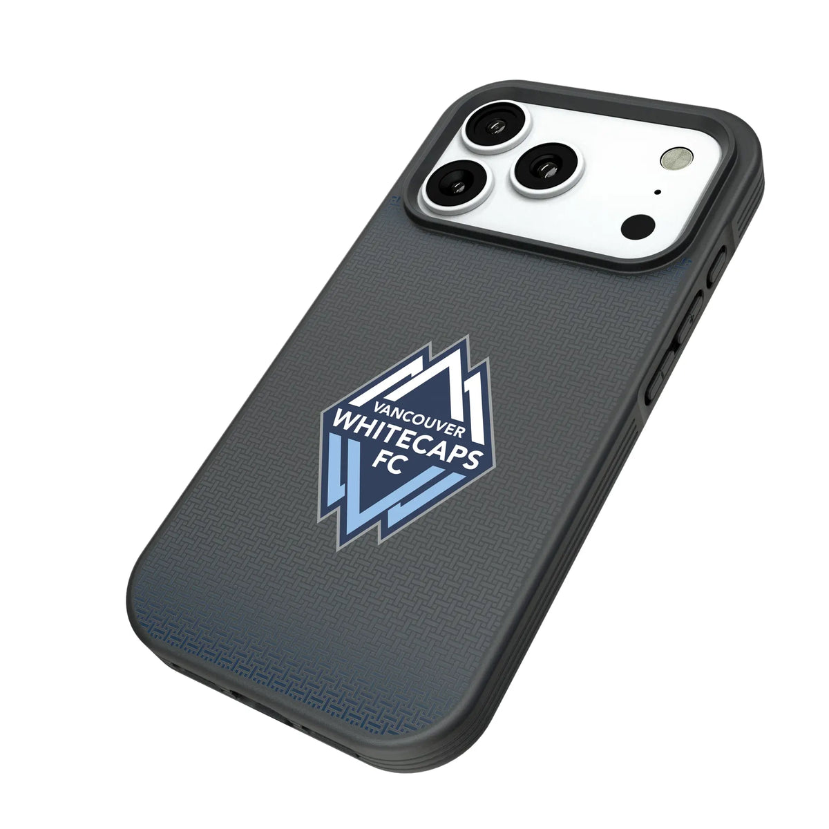 Vancouver Whitecaps Linen iPhone Bump Phone Case for Apple iPhone - Isometric View#Device_iPhone 18 Pro