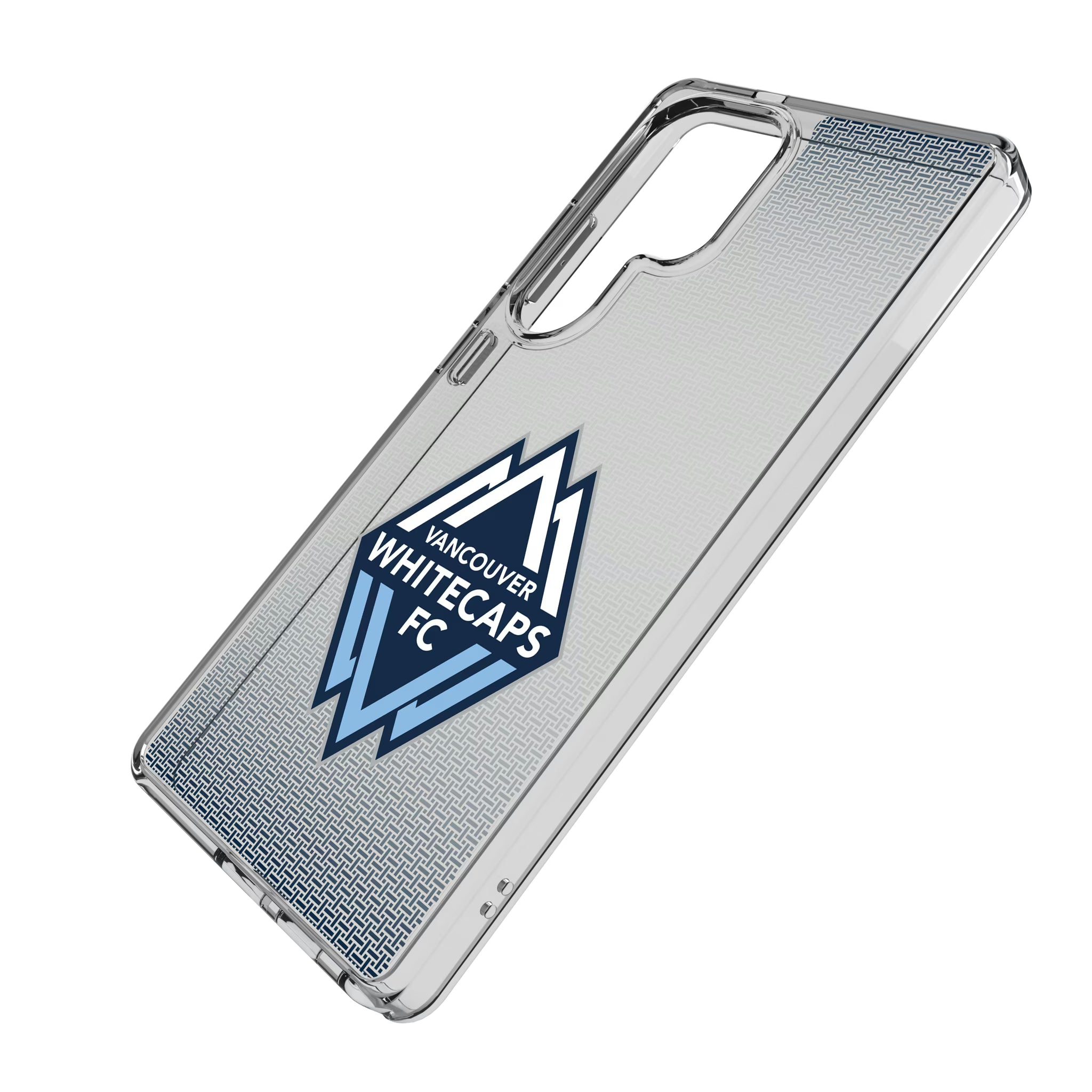Vancouver Whitecaps Linen Galaxy Clear Phone Case for Samsung Galaxy - Isometric View