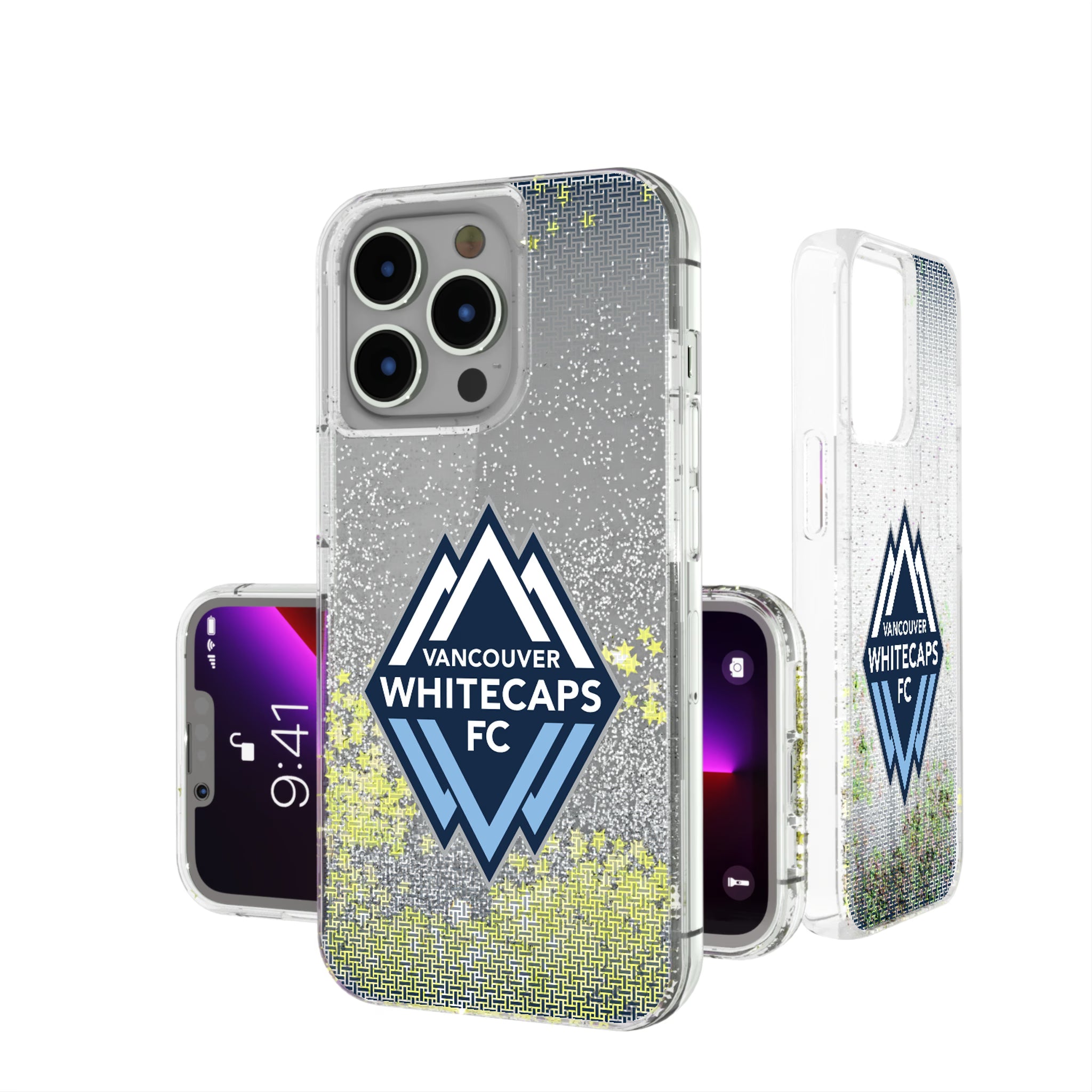 Vancouver Whitecaps Linen iPhone Glitter Phone Case for Apple iPhone