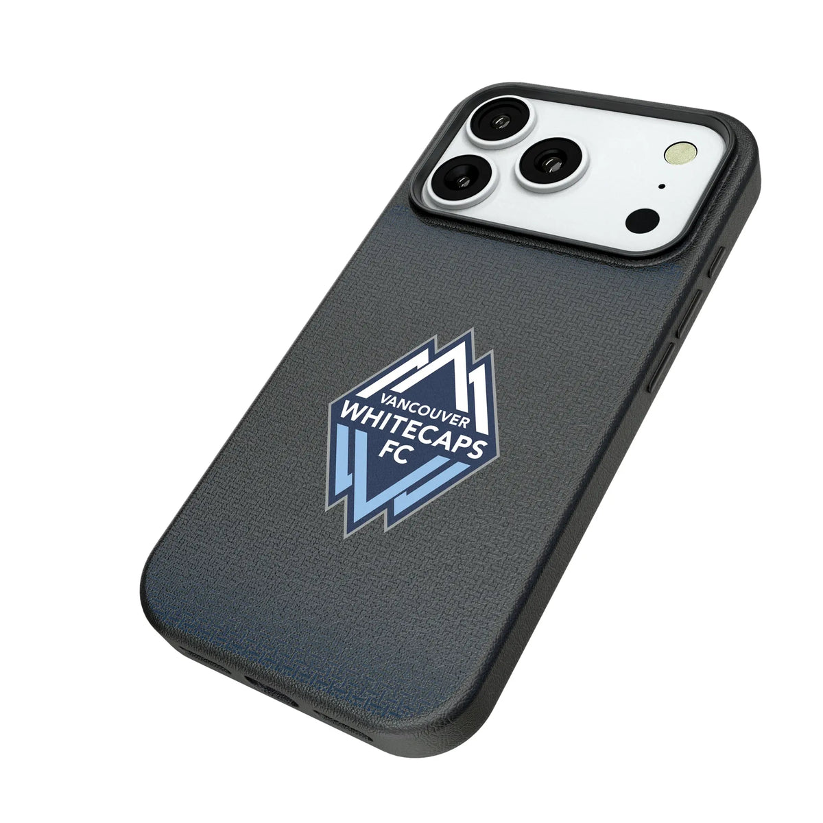 Vancouver Whitecaps Linen iPhone MagSafe Compatible Phone Case for Apple iPhone - Isometric View#Device_iPhone 18 Pro