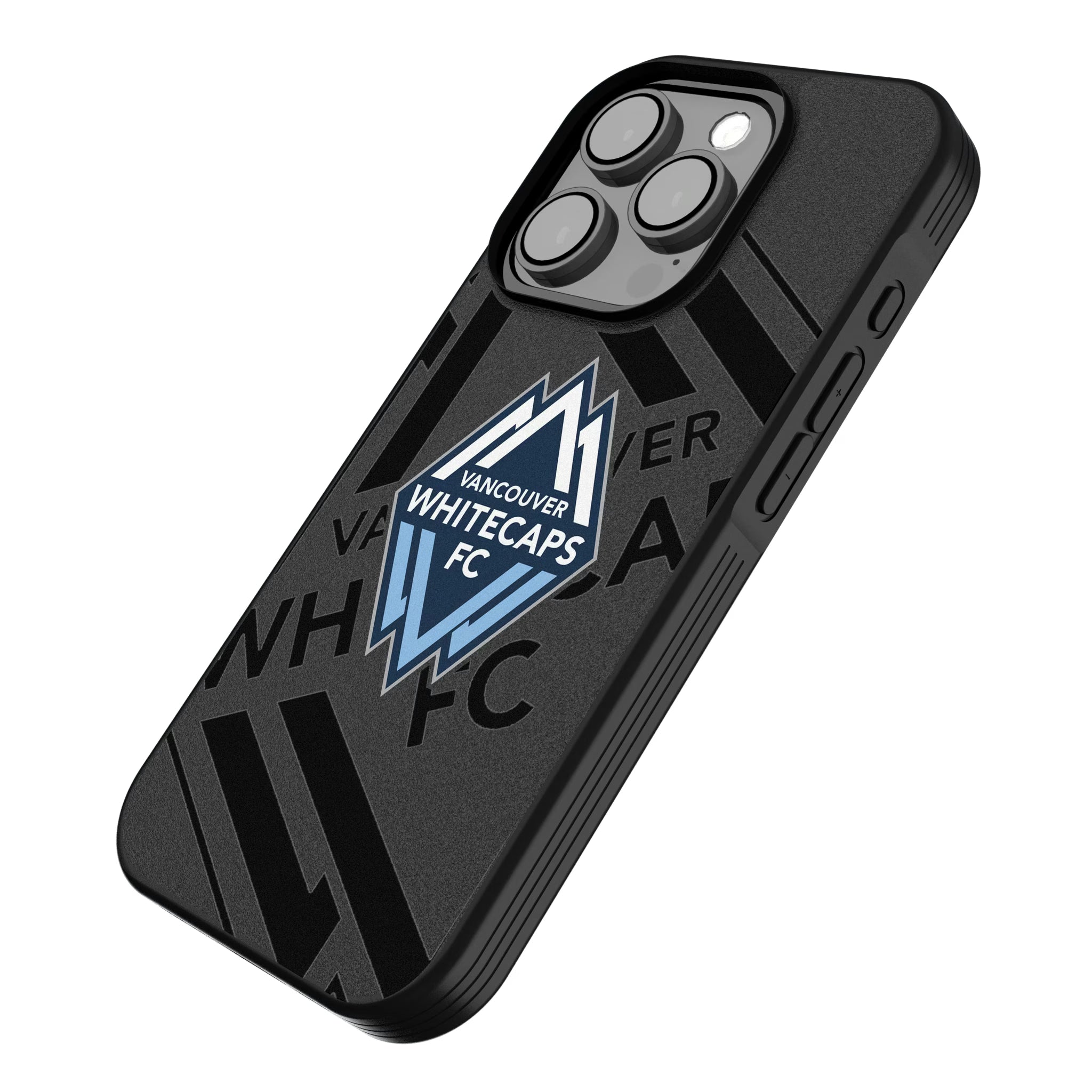 Vancouver Whitecaps Monocolor Tilt iPhone Bump Phone Case for Apple iPhone - Isometric View