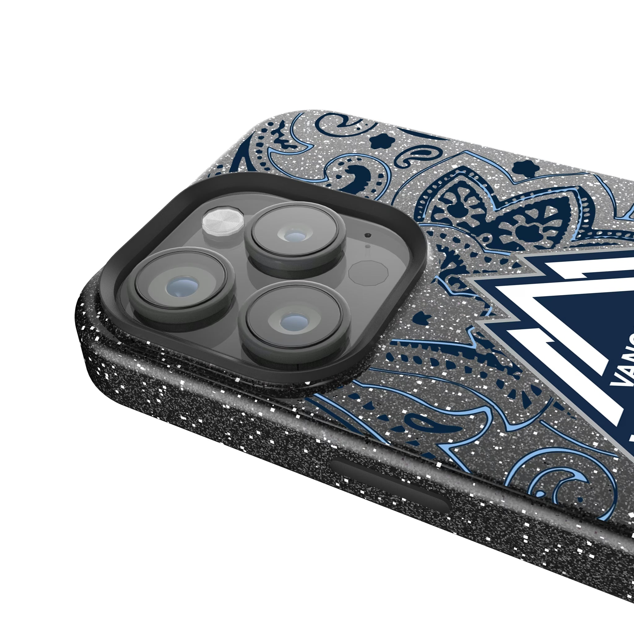 Vancouver Whitecaps Paisley iPhone Bling Phone Case for Apple iPhone - Detail