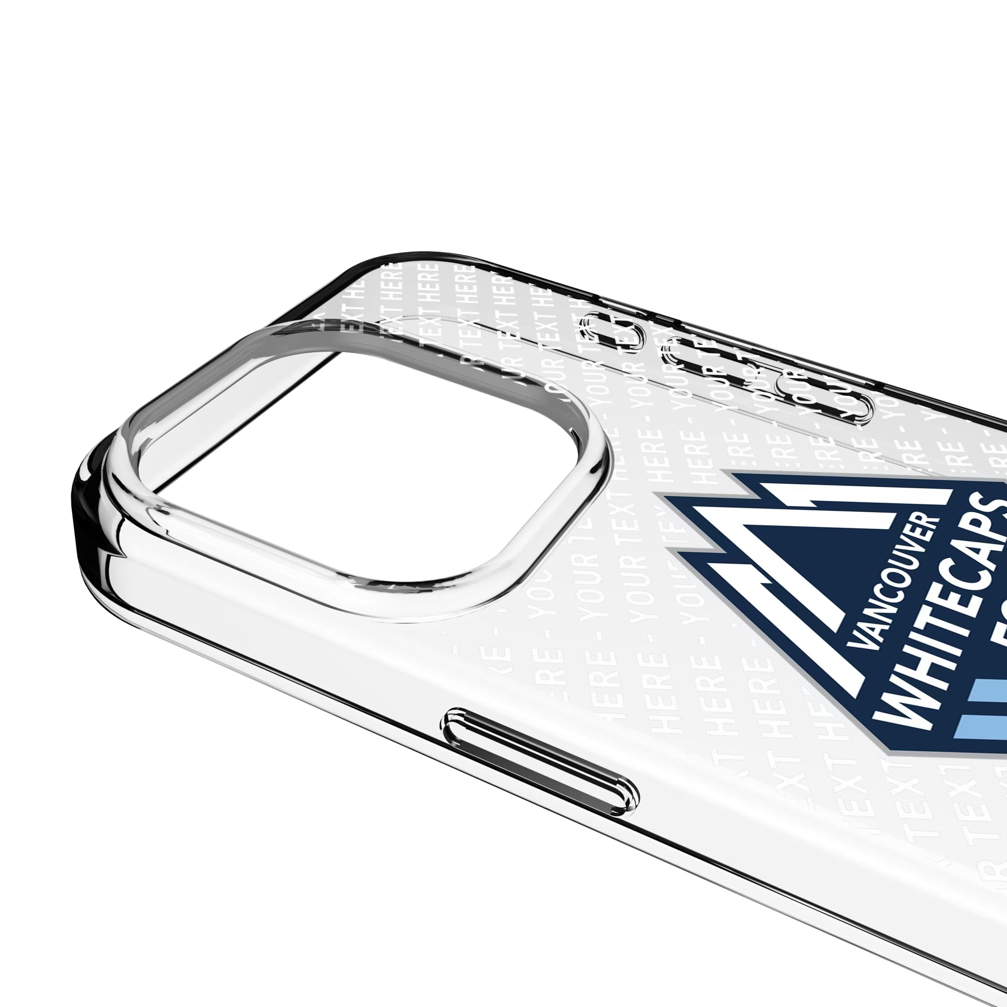 Vancouver Whitecaps Personalized EndZone Plus iPhone Clear Phone Case for Apple iPhone - Detail