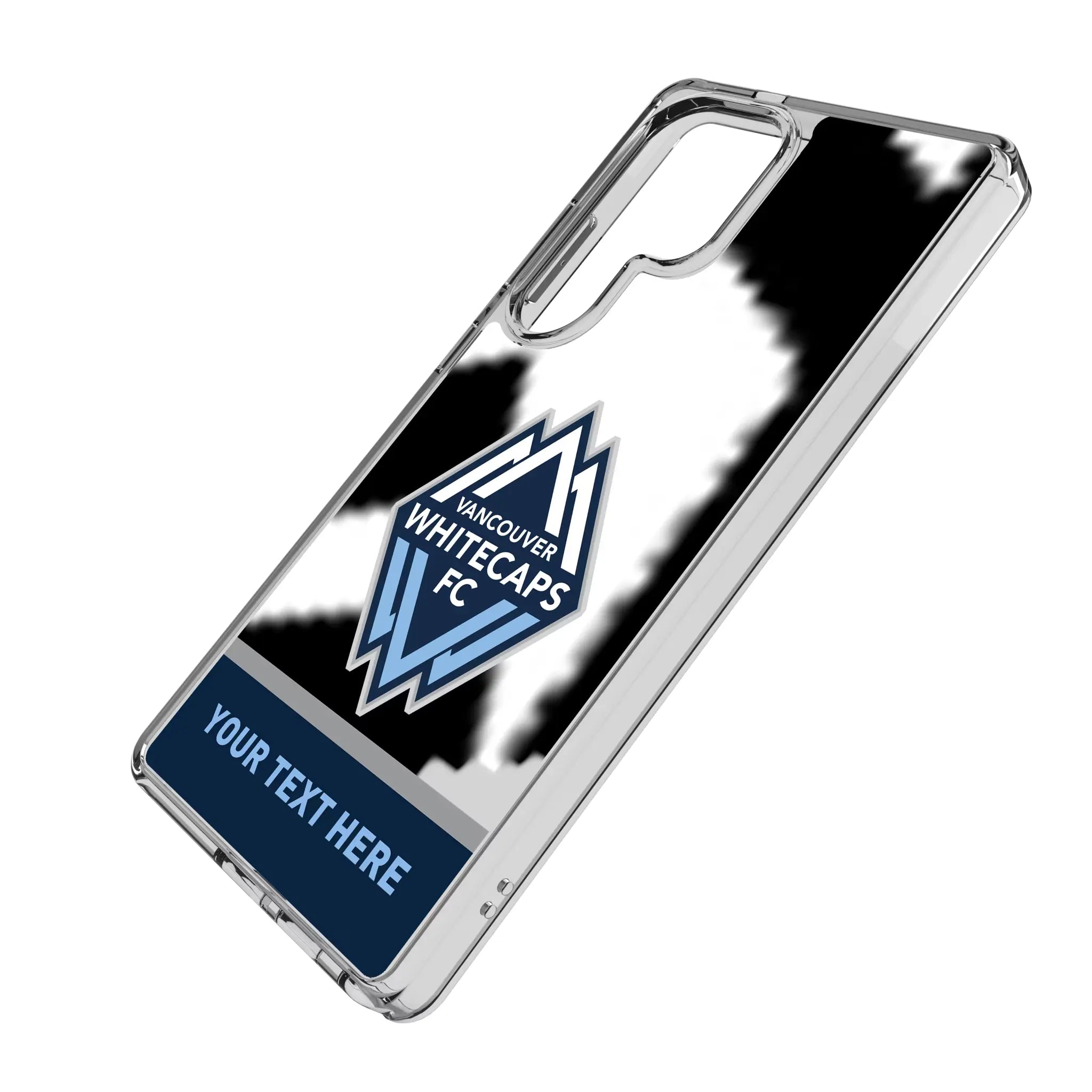 Vancouver Whitecaps Personalized EndZone Plus Galaxy Clear Phone Case for Samsung Galaxy - Isometric View