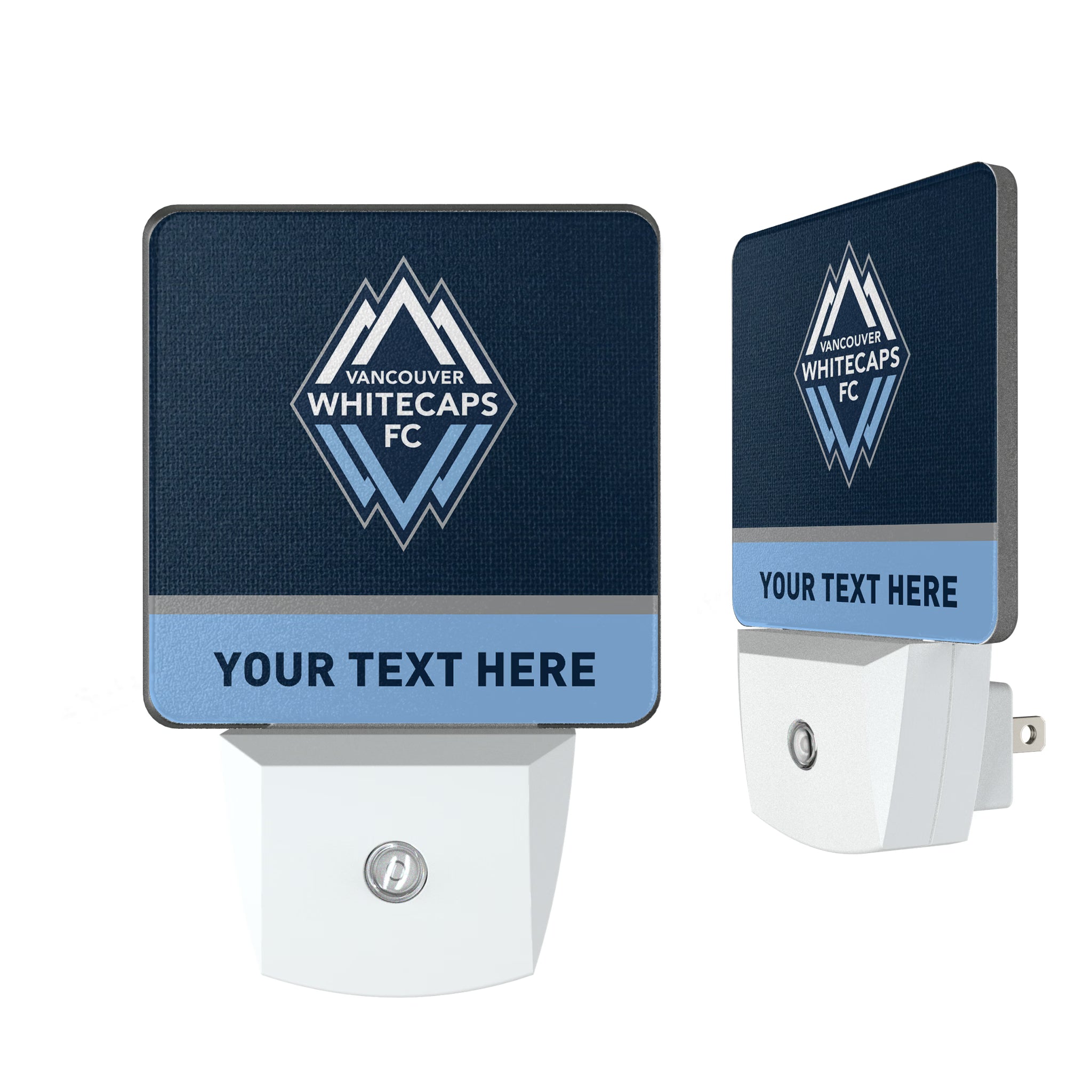 Vancouver Whitecaps Personalized Endzone Solid Night Light 2-Pack