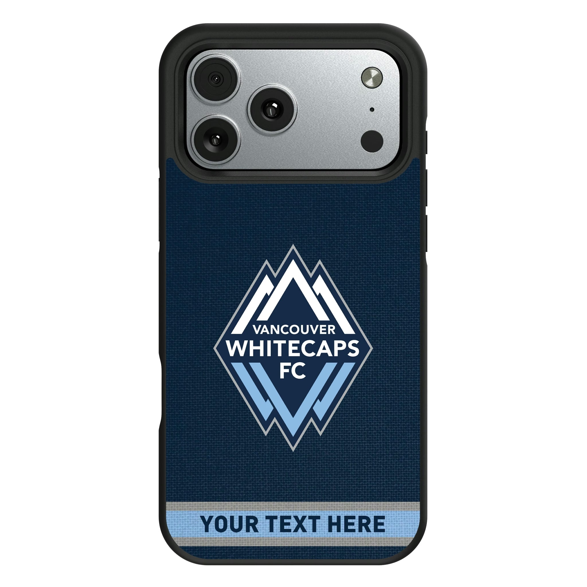 Vancouver Whitecaps Personalized Stripe iPhone Bump Phone Case for Apple iPhone#Device_iPhone 17 Pro Max