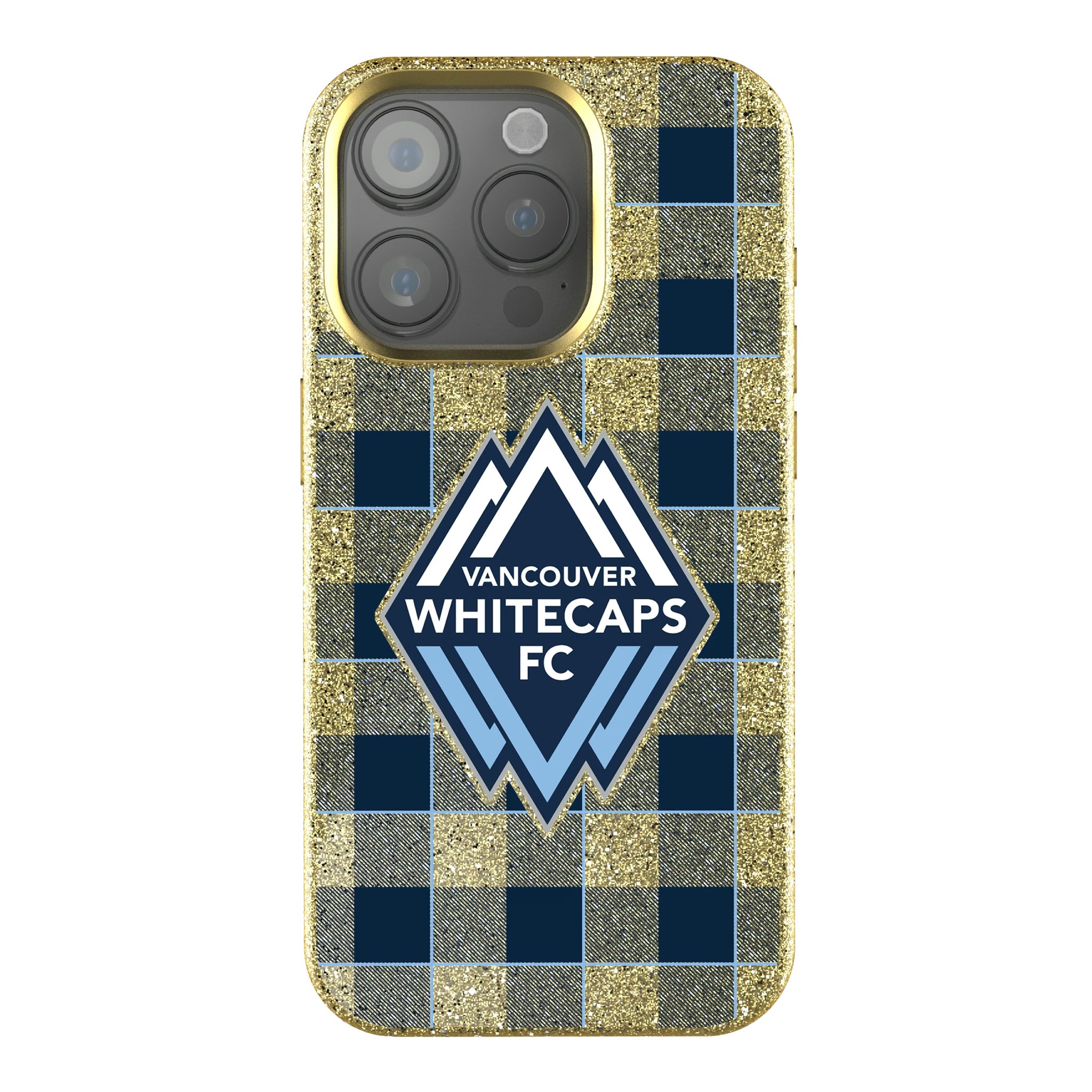 Vancouver Whitecaps Plaid iPhone Bling Phone Case for Apple iPhone