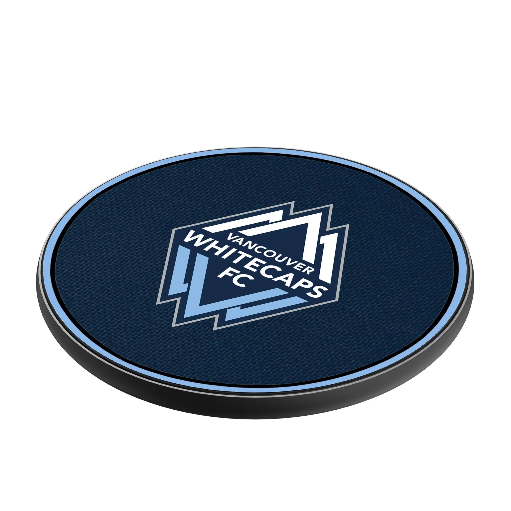 Vancouver Whitecaps Solid 15-Watt Wireless Charger - Isometric View