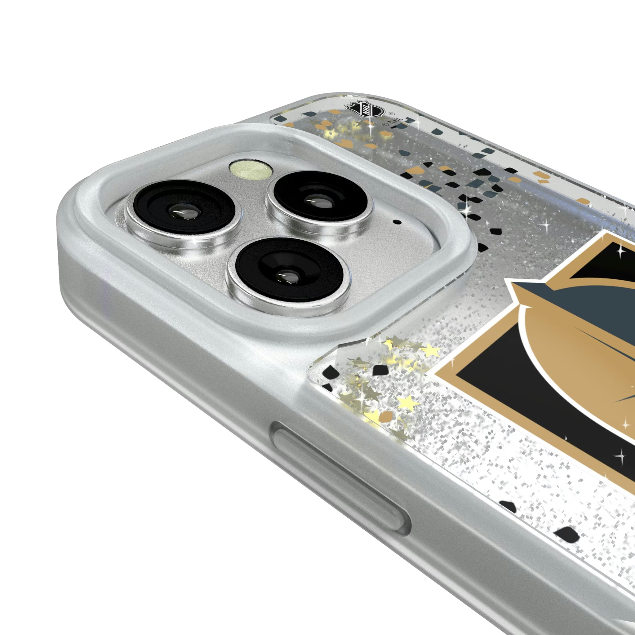 Vegas Golden Knights Confetti iPhone Glitter Phone Case for Apple iPhone - Detail#Device_iPhone 16 Pro