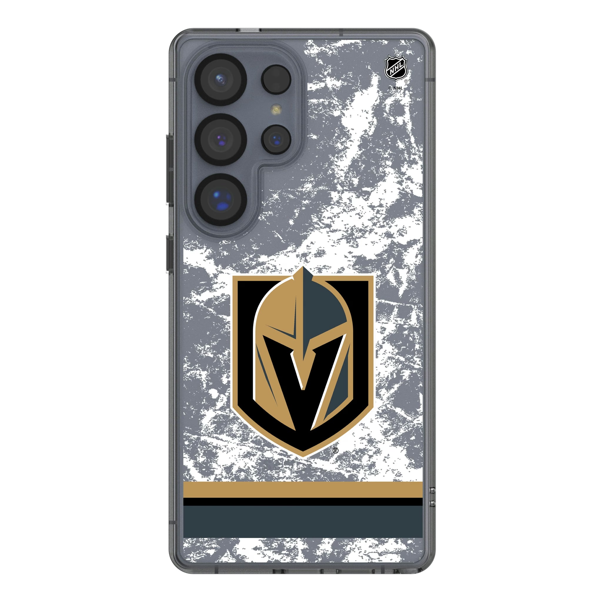 Vegas Golden Knights Ice Stripe Galaxy Clear Phone Case for Samsung Galaxy