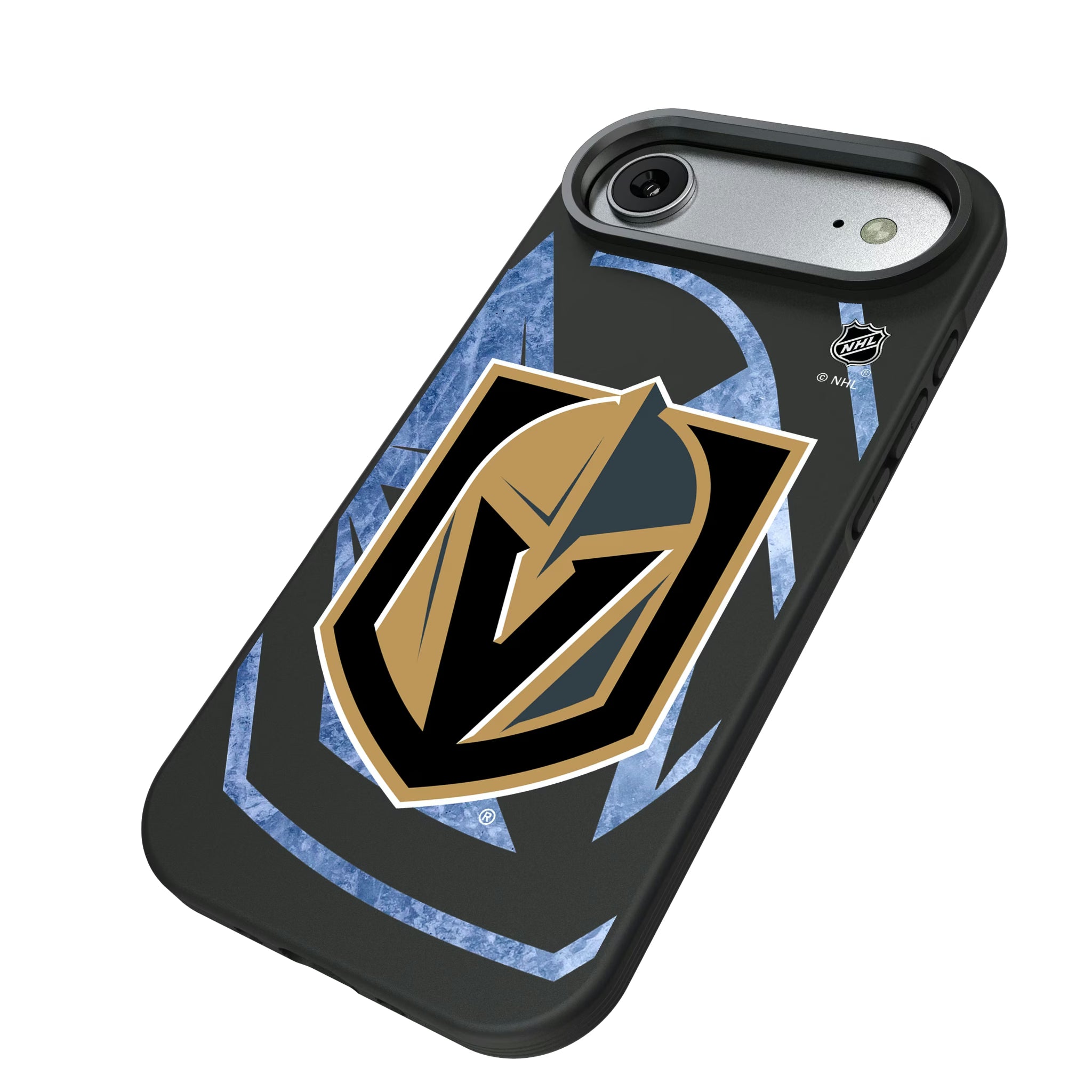 Vegas Golden Knights Ice Tilt iPhone Bump Phone Case for Apple iPhone - Isometric View#Device_iPhone Air