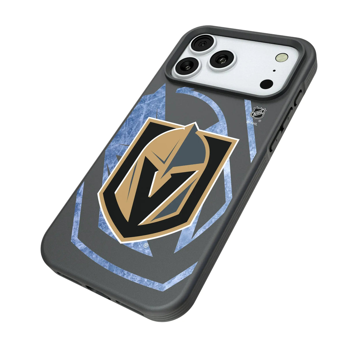Vegas Golden Knights Ice Tilt iPhone Bump Phone Case for Apple iPhone - Isometric View#Device_iPhone 18 Pro Max