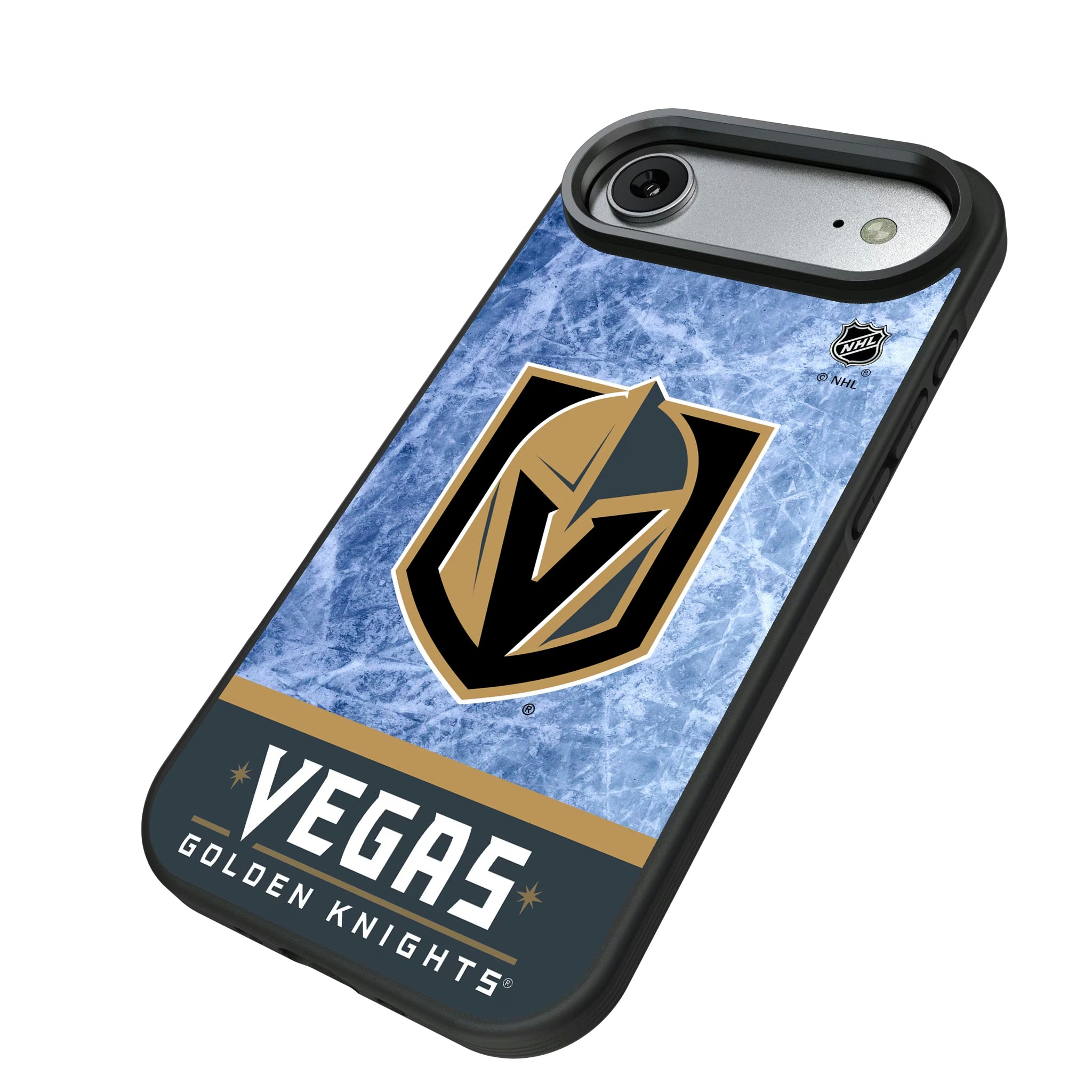Vegas Golden Knights Ice Wordmark iPhone Bump Phone Case for Apple iPhone - Isometric View#Device_iPhone Air
