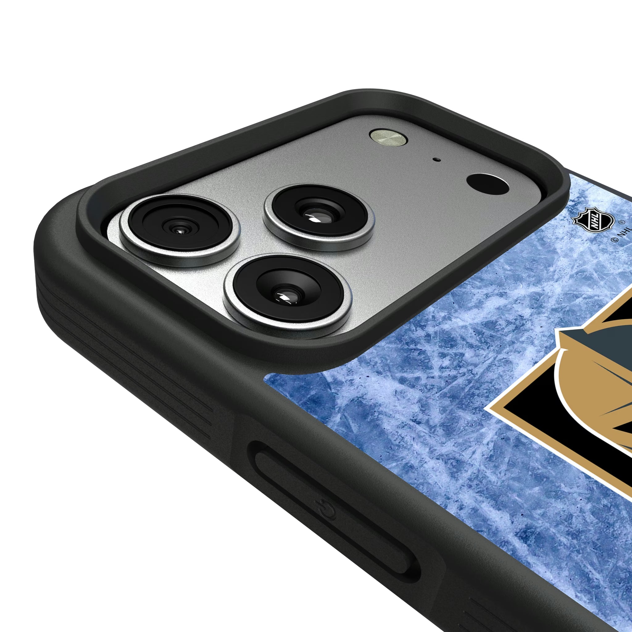 Vegas Golden Knights Ice Wordmark iPhone Bump Phone Case for Apple iPhone - Detail#Device_iPhone 17 Pro Max