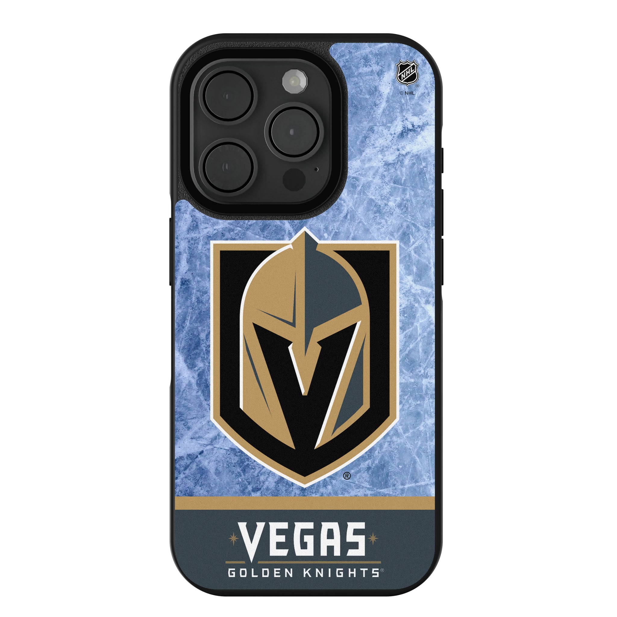 Vegas Golden Knights Ice Wordmark iPhone Bump Phone Case for Apple iPhone