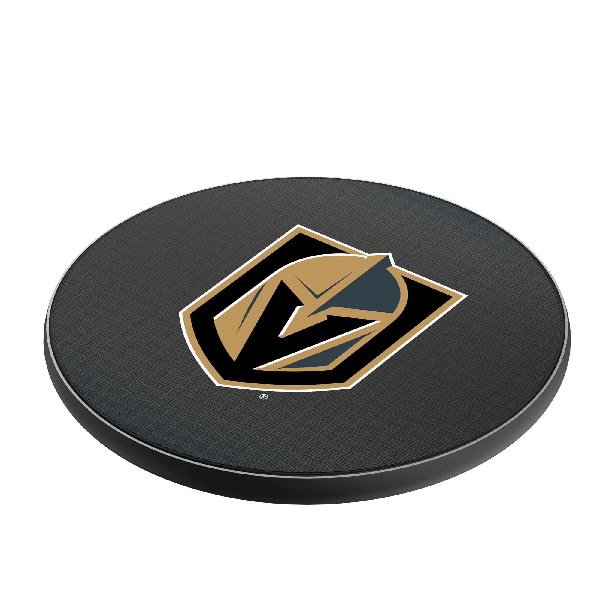 Vegas Golden Knights Linen 15-Watt Wireless Charger - Isometric View