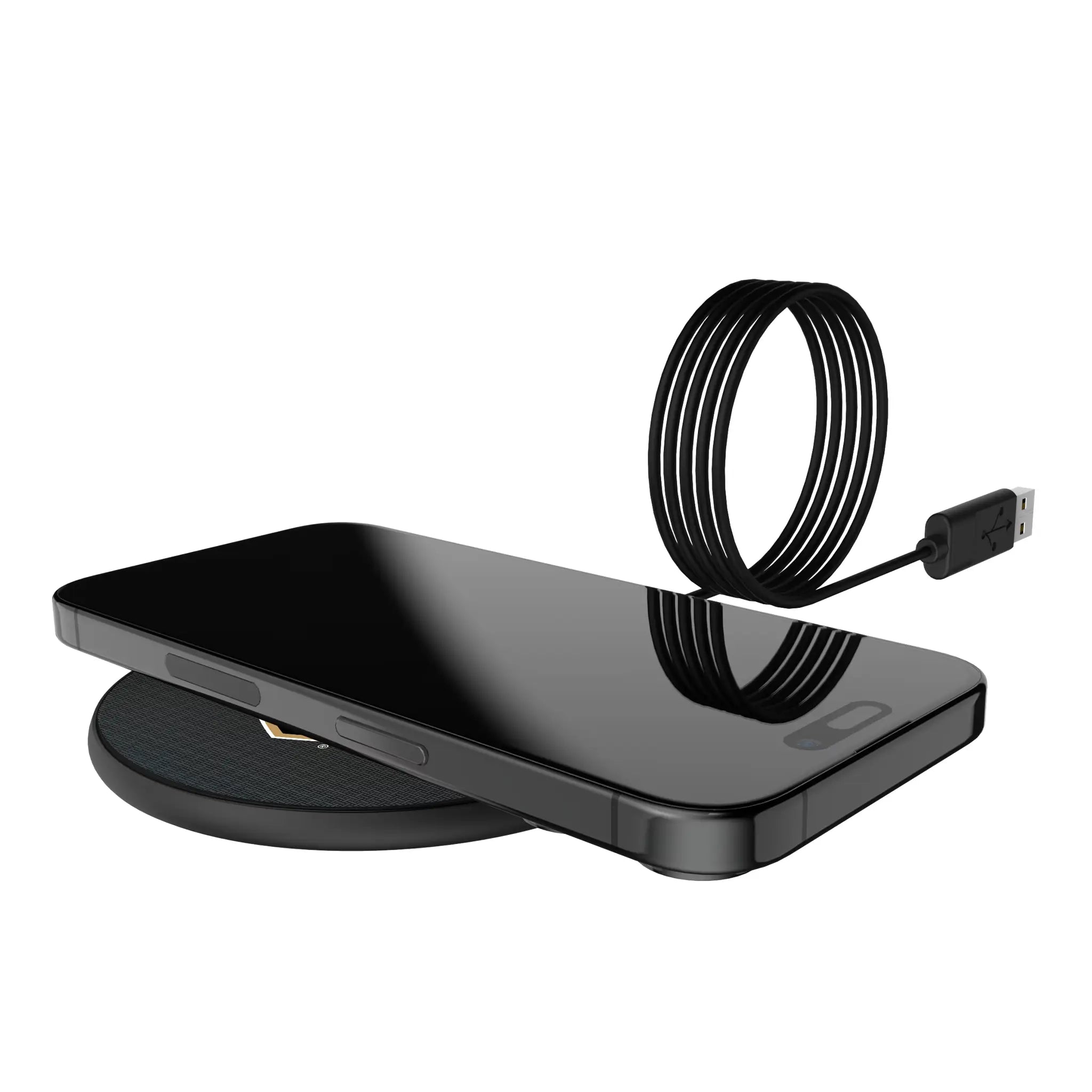 Vegas Golden Knights Linen 15-Watt Wireless Charger - Lifestyle
