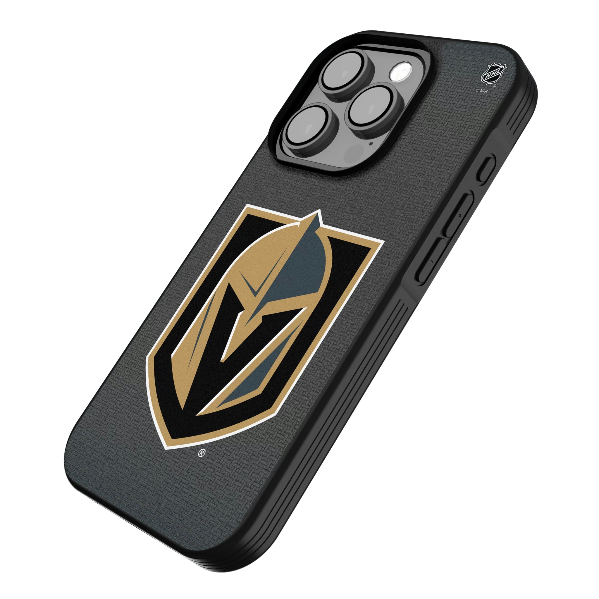 Vegas Golden Knights Linen iPhone Bump Phone Case for Apple iPhone - Isometric View