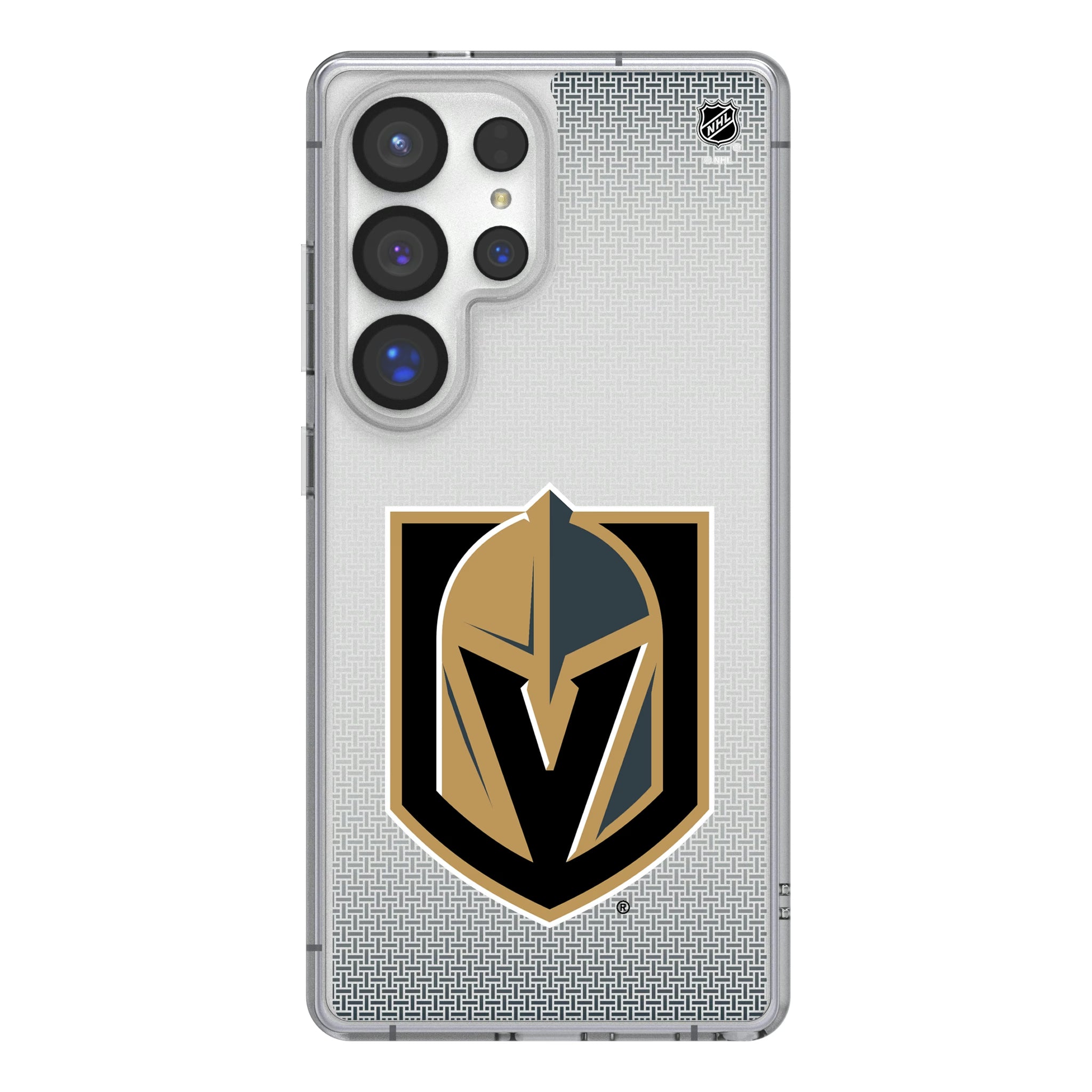 Vegas Golden Knights Linen Galaxy Clear Phone Case for Samsung Galaxy