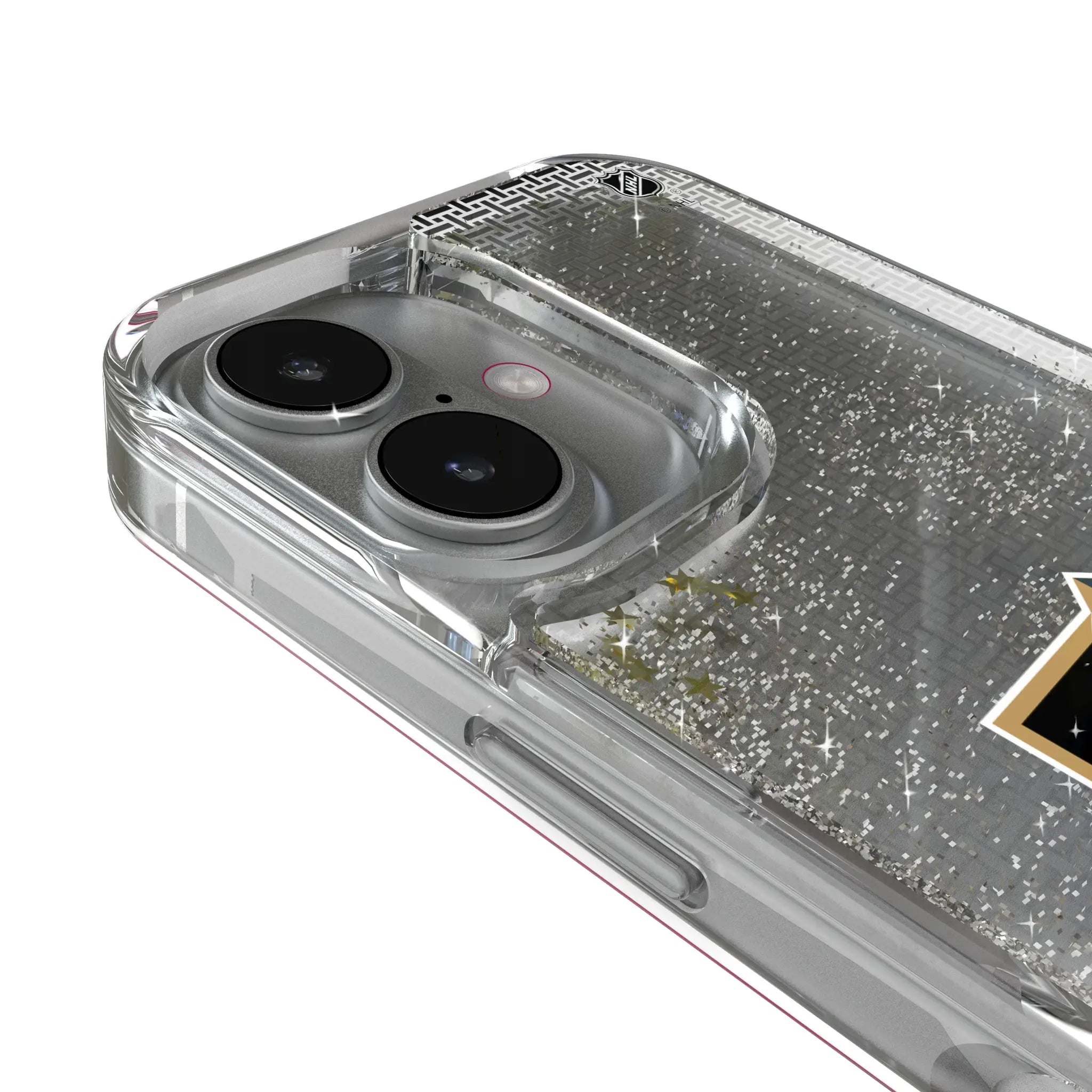 Vegas Golden Knights Linen iPhone Glitter Phone Case for Apple iPhone - Detail