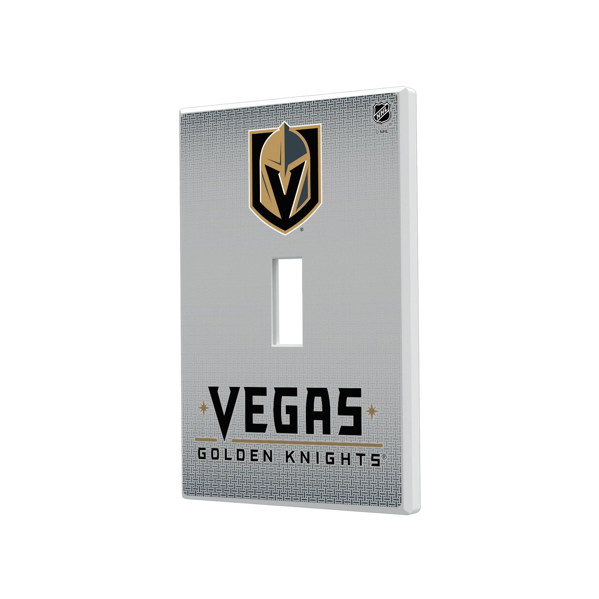 Vegas Golden Knights Linen Hidden-Screw Light Switch Plate#Style_Single Toggle