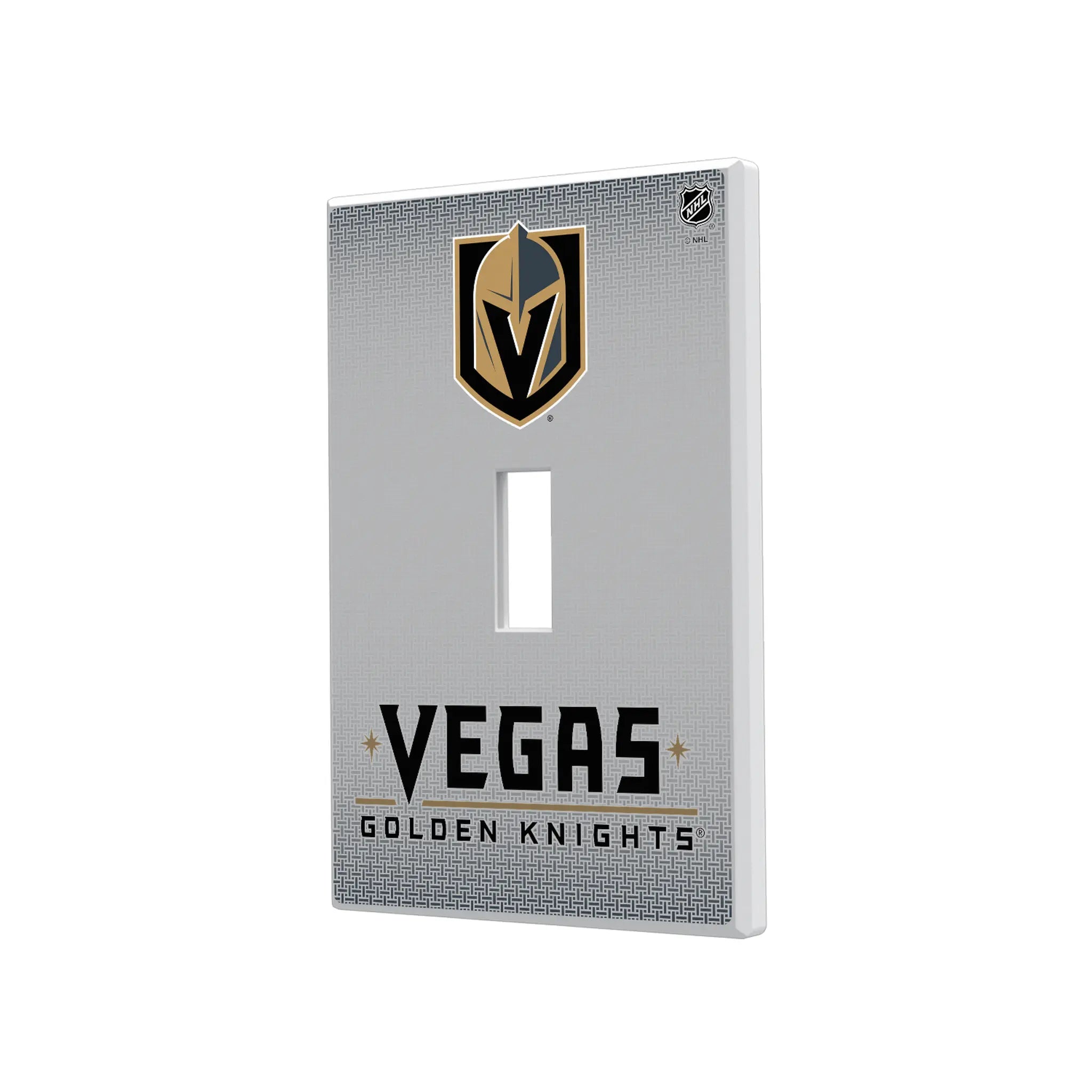 Vegas Golden Knights Linen Hidden-Screw Light Switch Plate#Style_Single Toggle