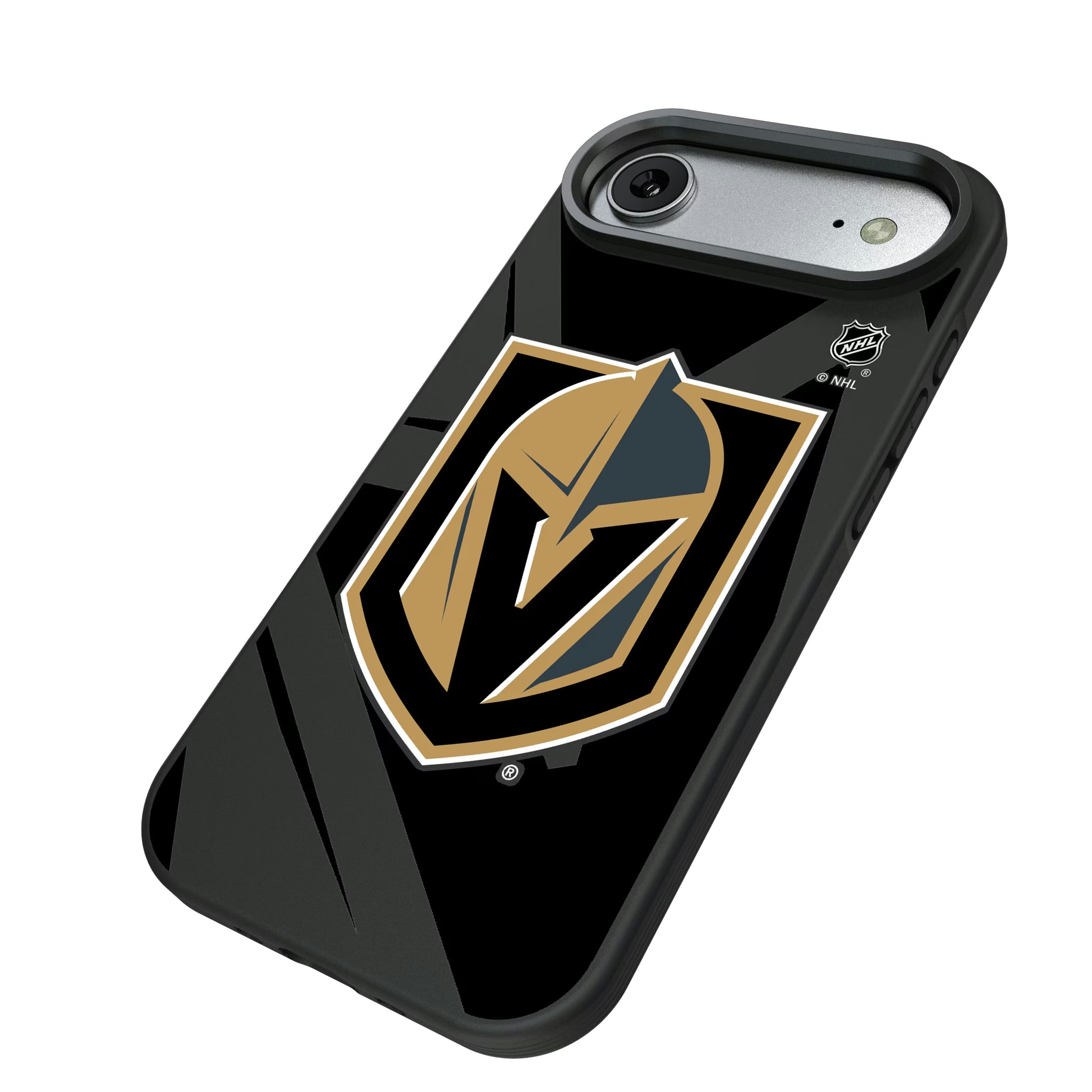 Vegas Golden Knights Monocolor Tilt iPhone Bump Phone Case for Apple iPhone - Isometric View#Device_iPhone Air