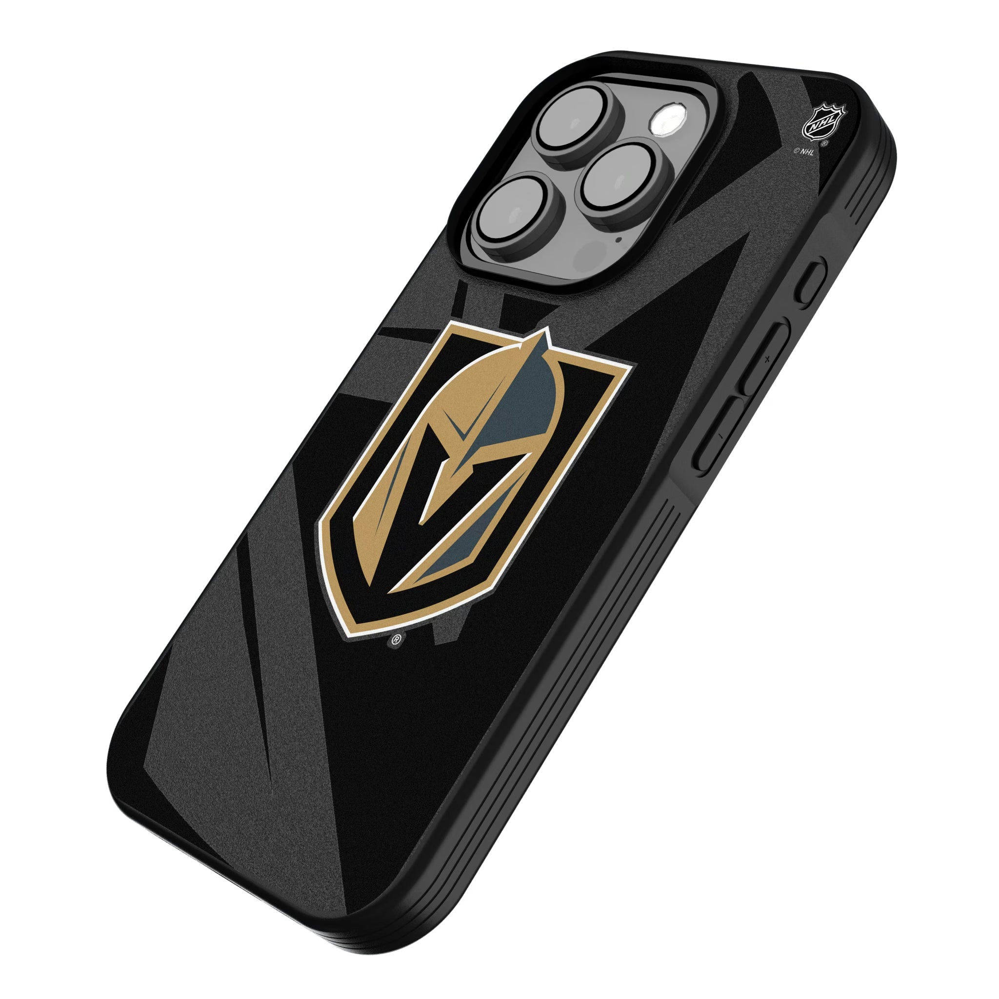 Vegas Golden Knights Monocolor Tilt iPhone Bump Phone Case for Apple iPhone - Isometric View