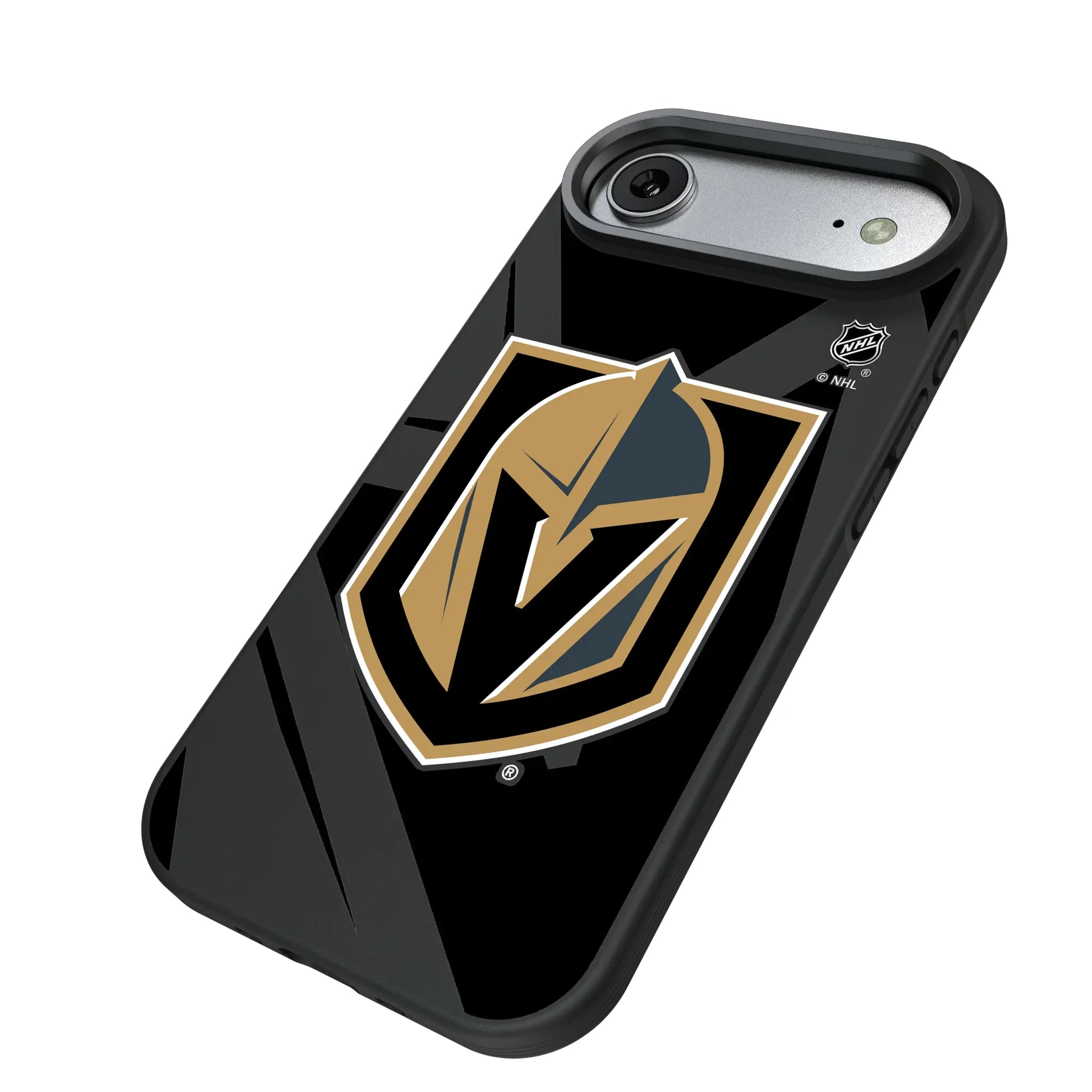 Vegas Golden Knights Monocolor Tilt iPhone Bump Phone Case for Apple iPhone - Isometric View#Device_iPhone Air