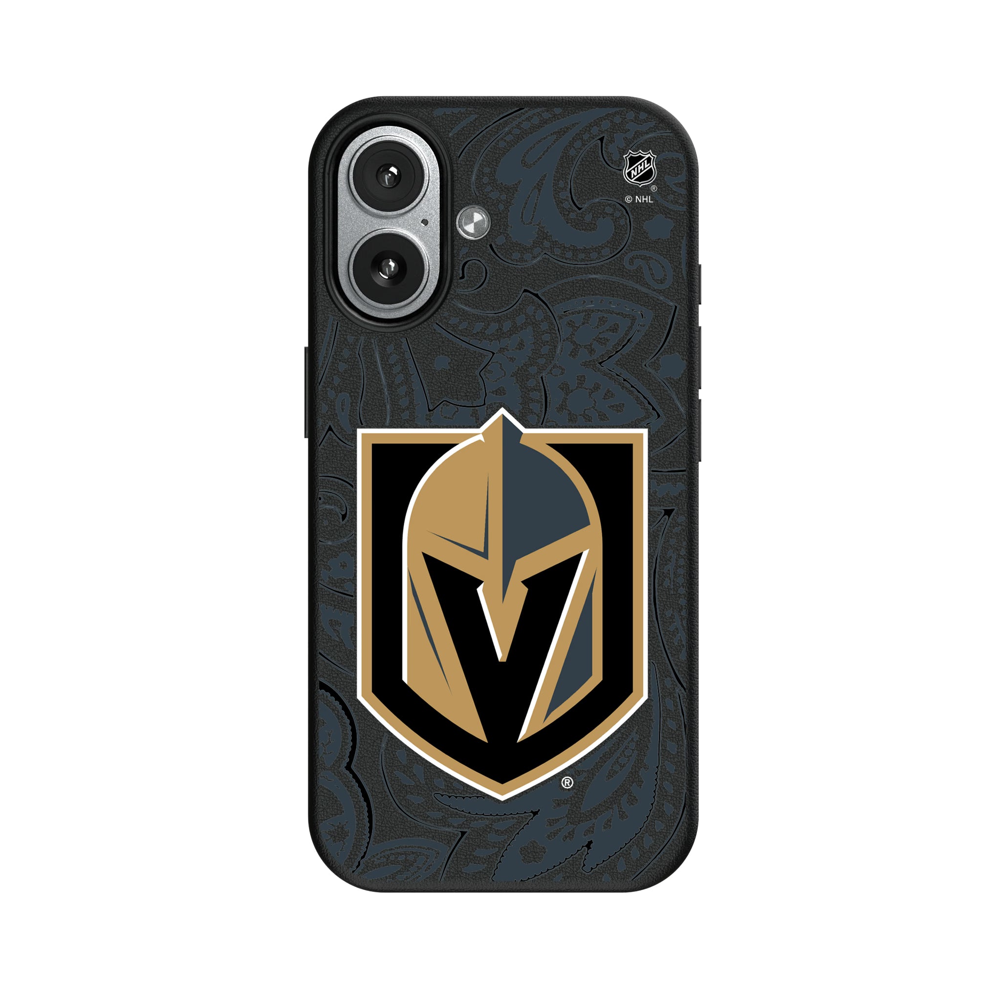 Vegas Golden Knights Paisley iPhone MagSafe Compatible Phone Case for Apple iPhone#Device_iPhone 17