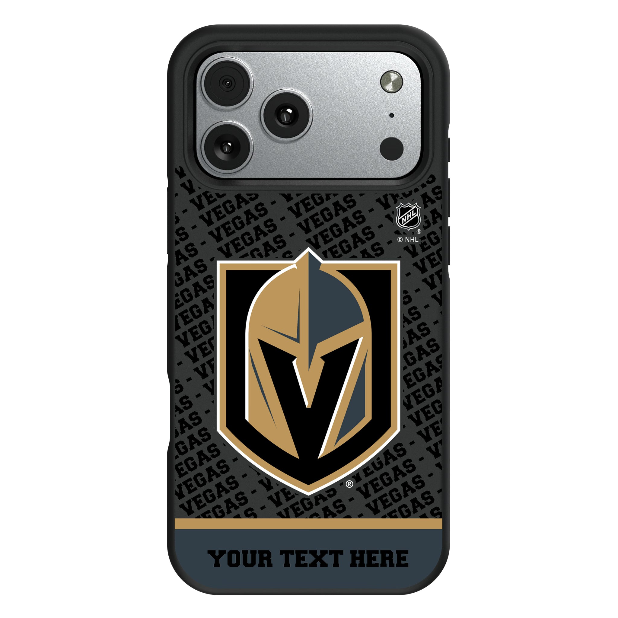 Vegas Golden Knights Personalized EndZone Plus iPhone Bump Phone Case for Apple iPhone#Device_iPhone 17 Pro Max