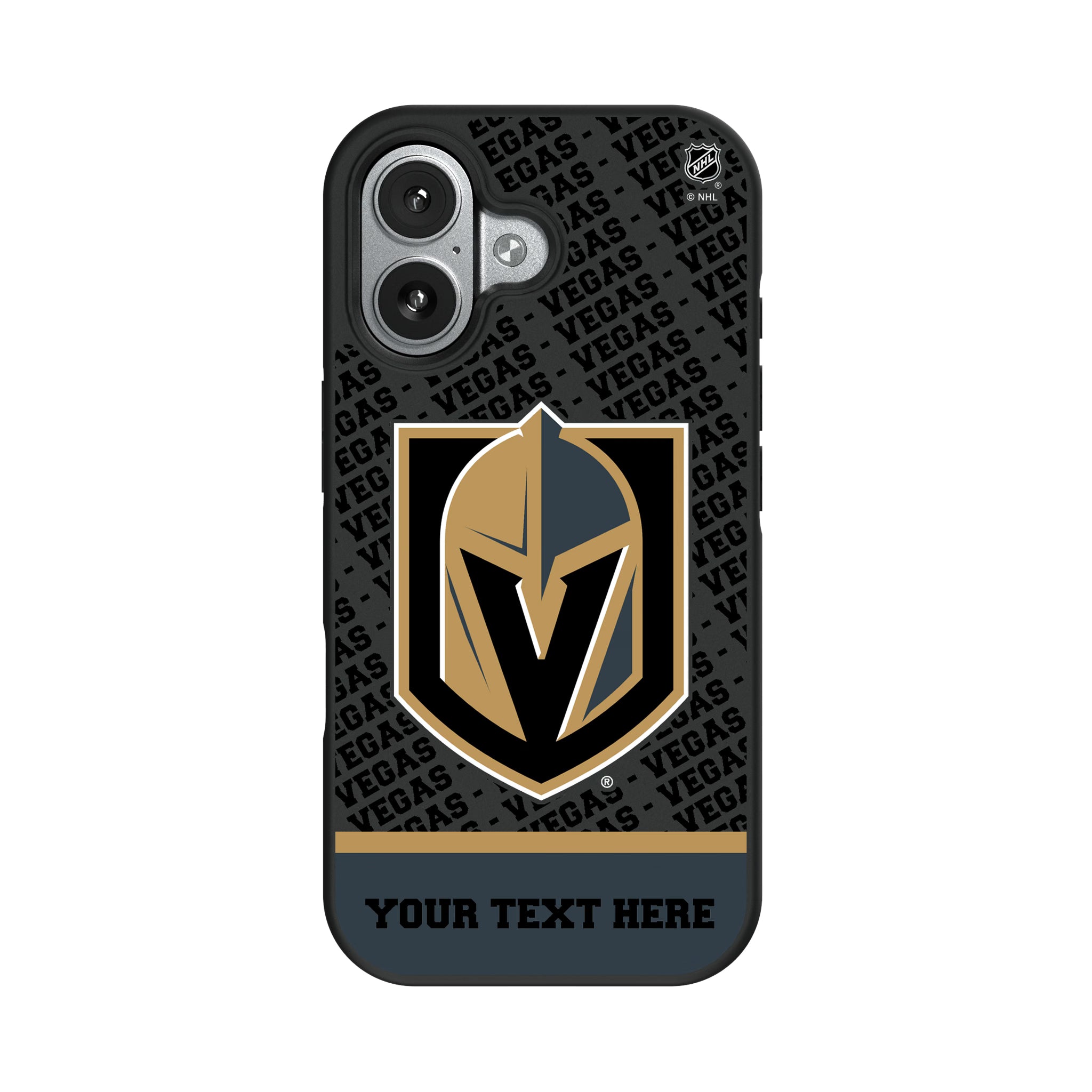 Vegas Golden Knights Personalized EndZone Plus iPhone Bump Phone Case for Apple iPhone#Device_iPhone 17