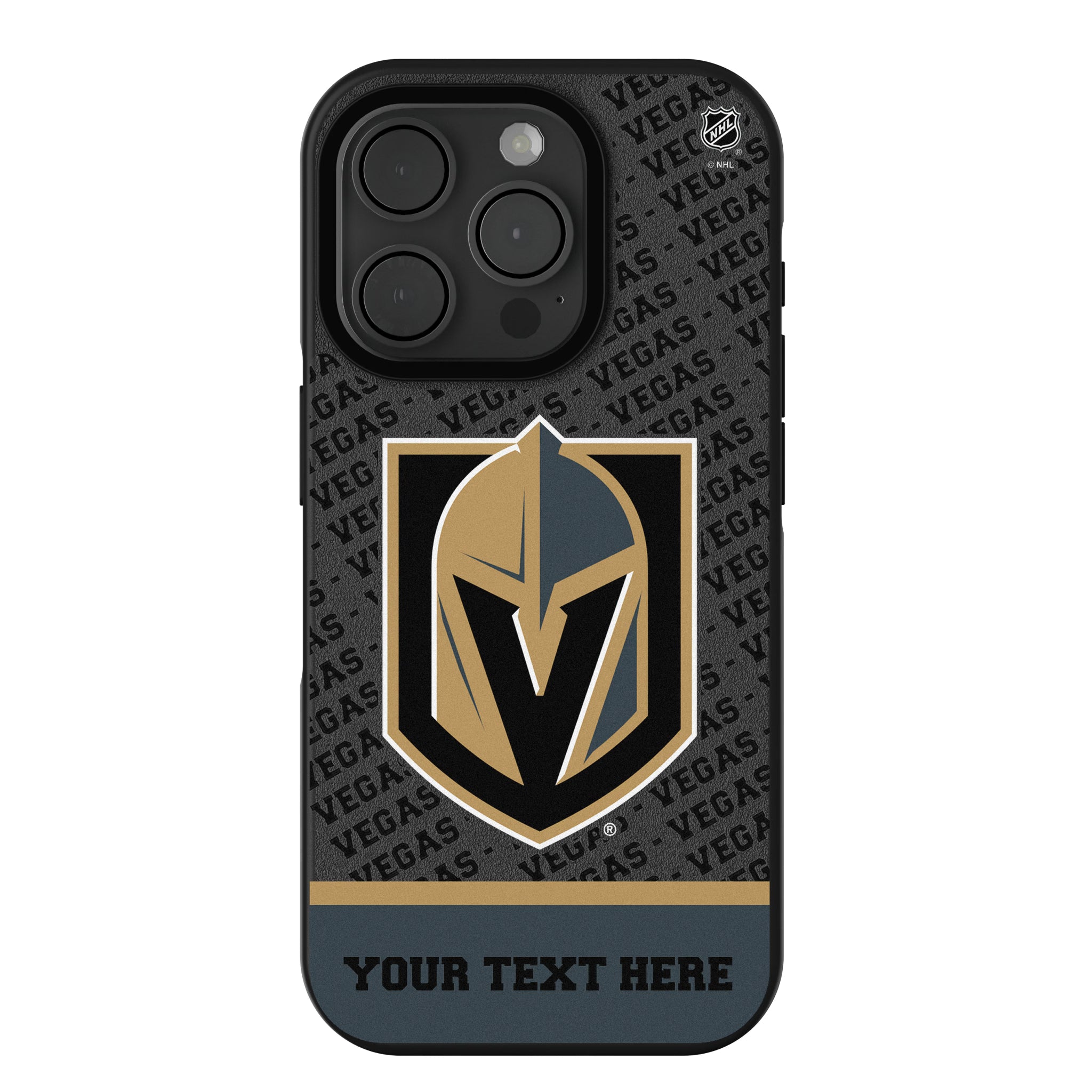 Vegas Golden Knights Personalized EndZone Plus iPhone Bump Phone Case for Apple iPhone