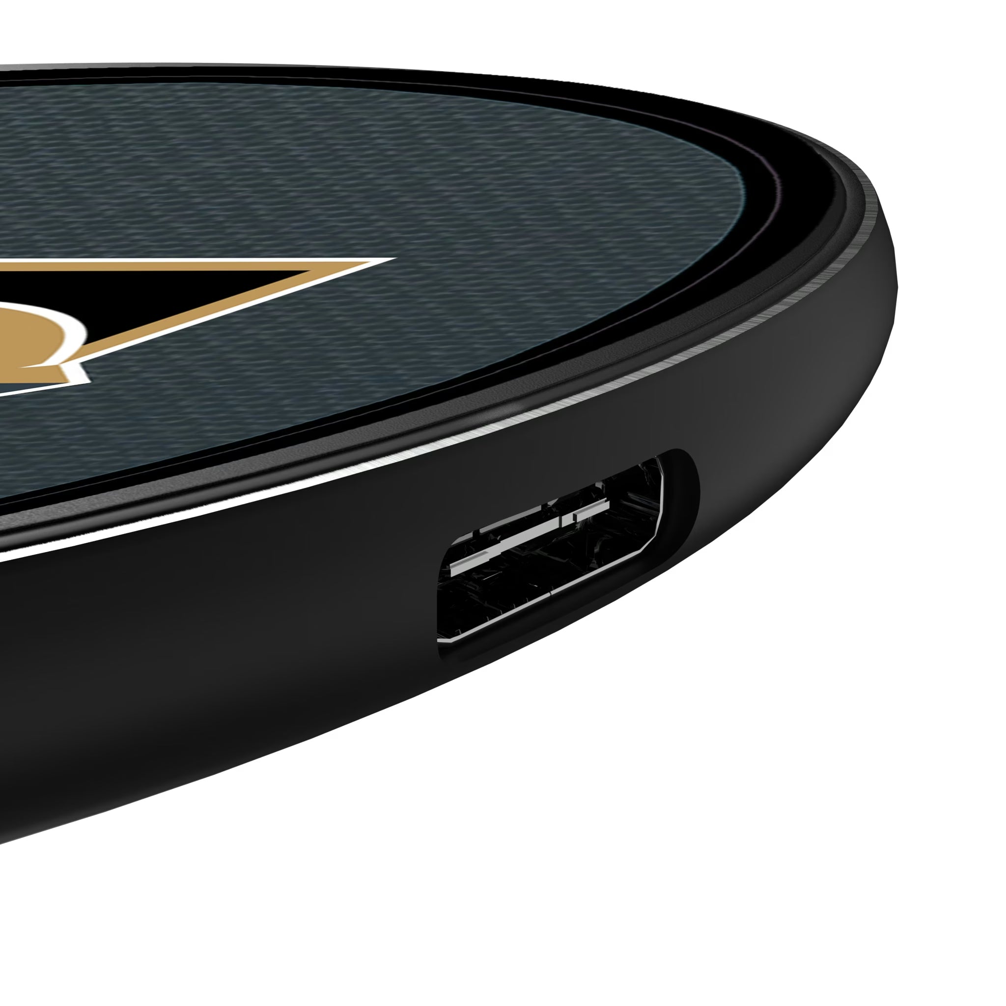 Vegas Golden Knights Personalized Endzone Solid 15-Watt Wireless Charger - Detail