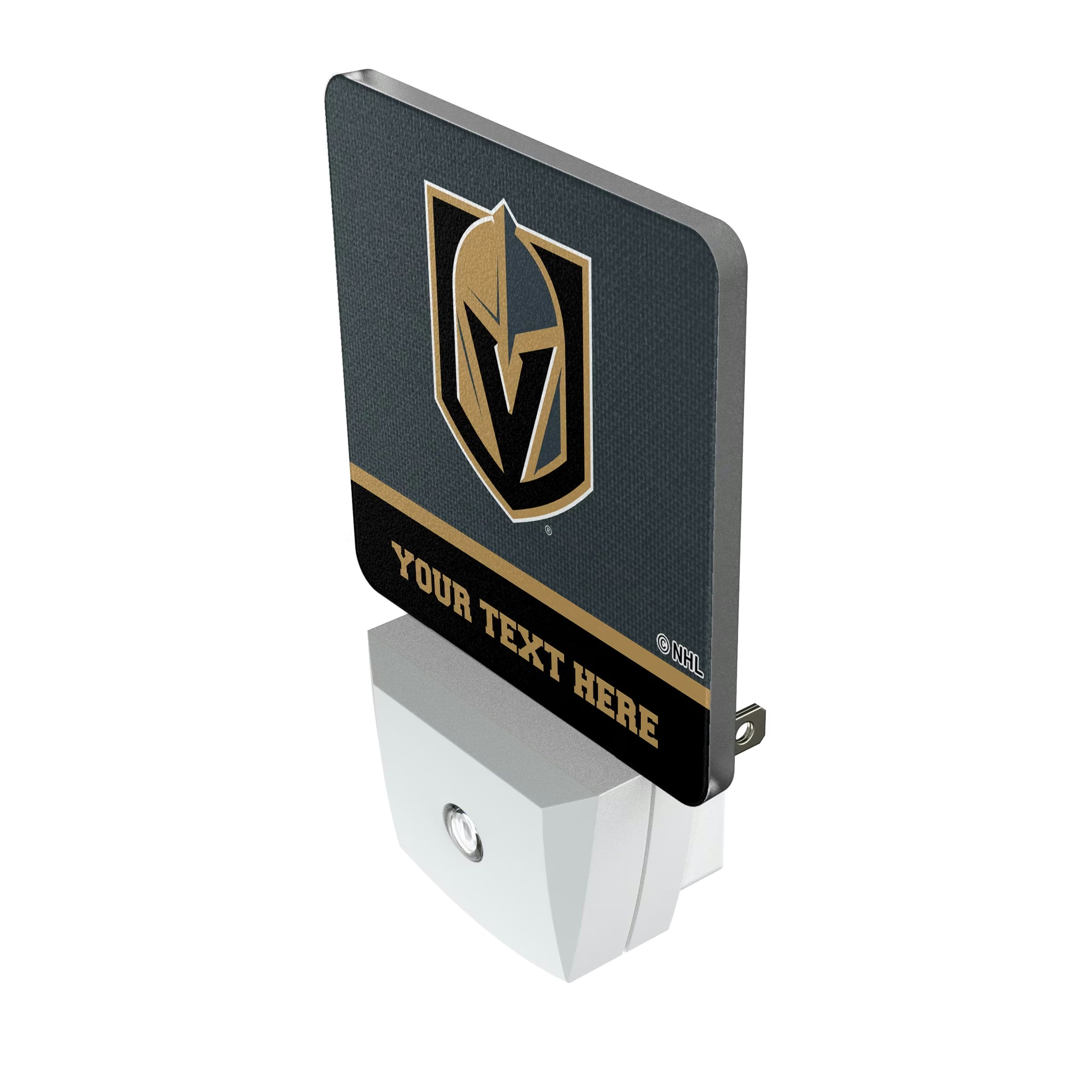 Vegas Golden Knights Personalized Endzone Solid Night Light 2-Pack - Isometric View