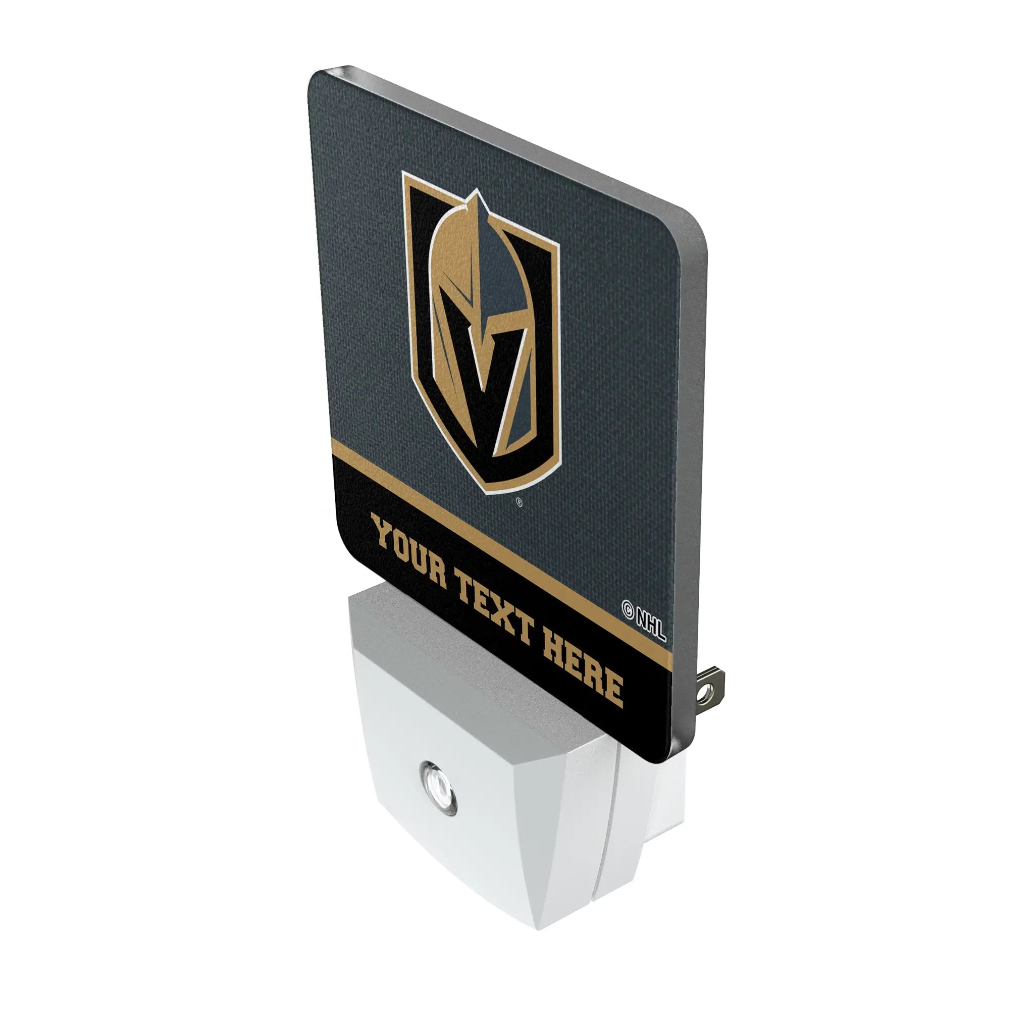 Vegas Golden Knights Personalized Endzone Solid Night Light 2-Pack - Isometric View