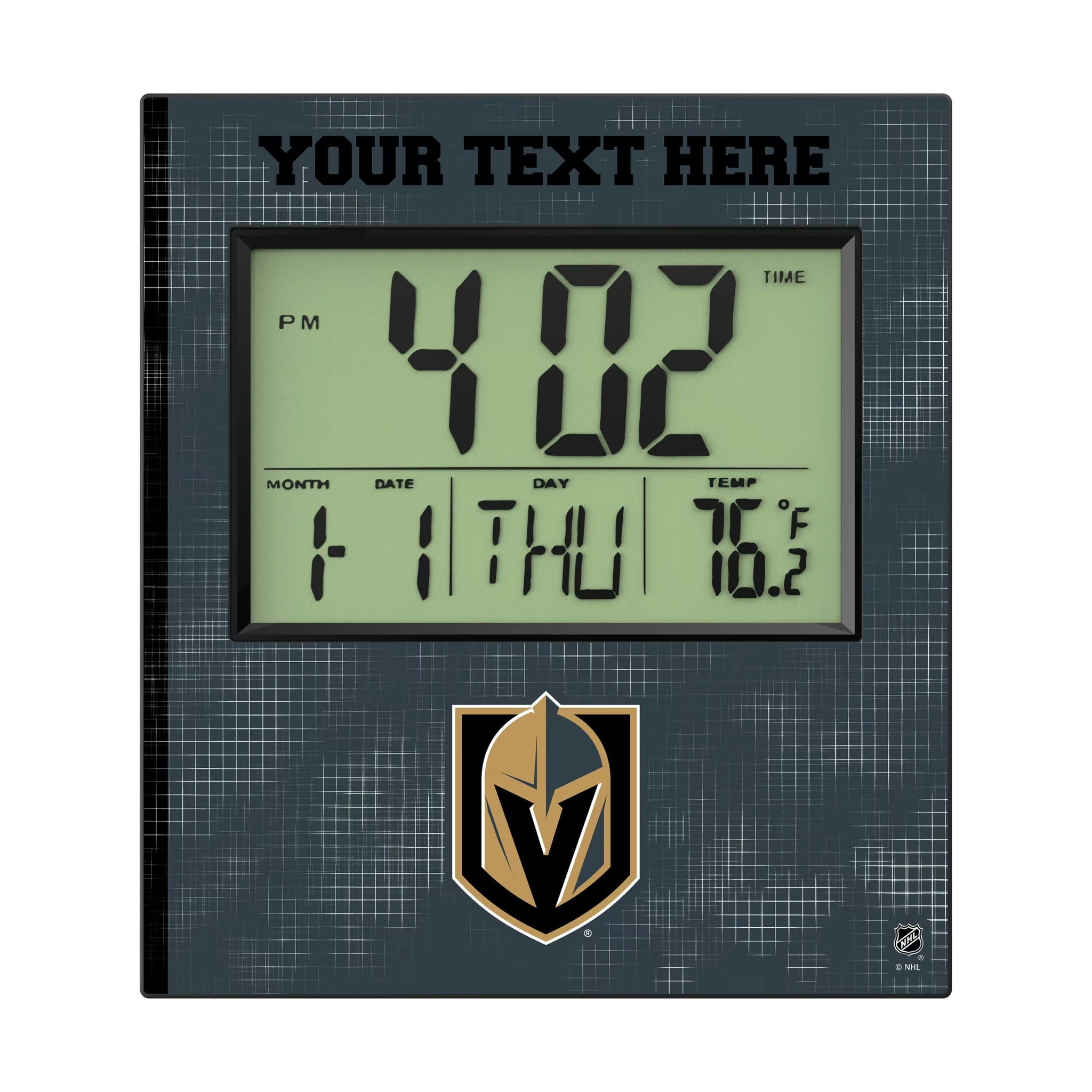 Vegas Golden Knights Personalized Hatch Wall Clock
