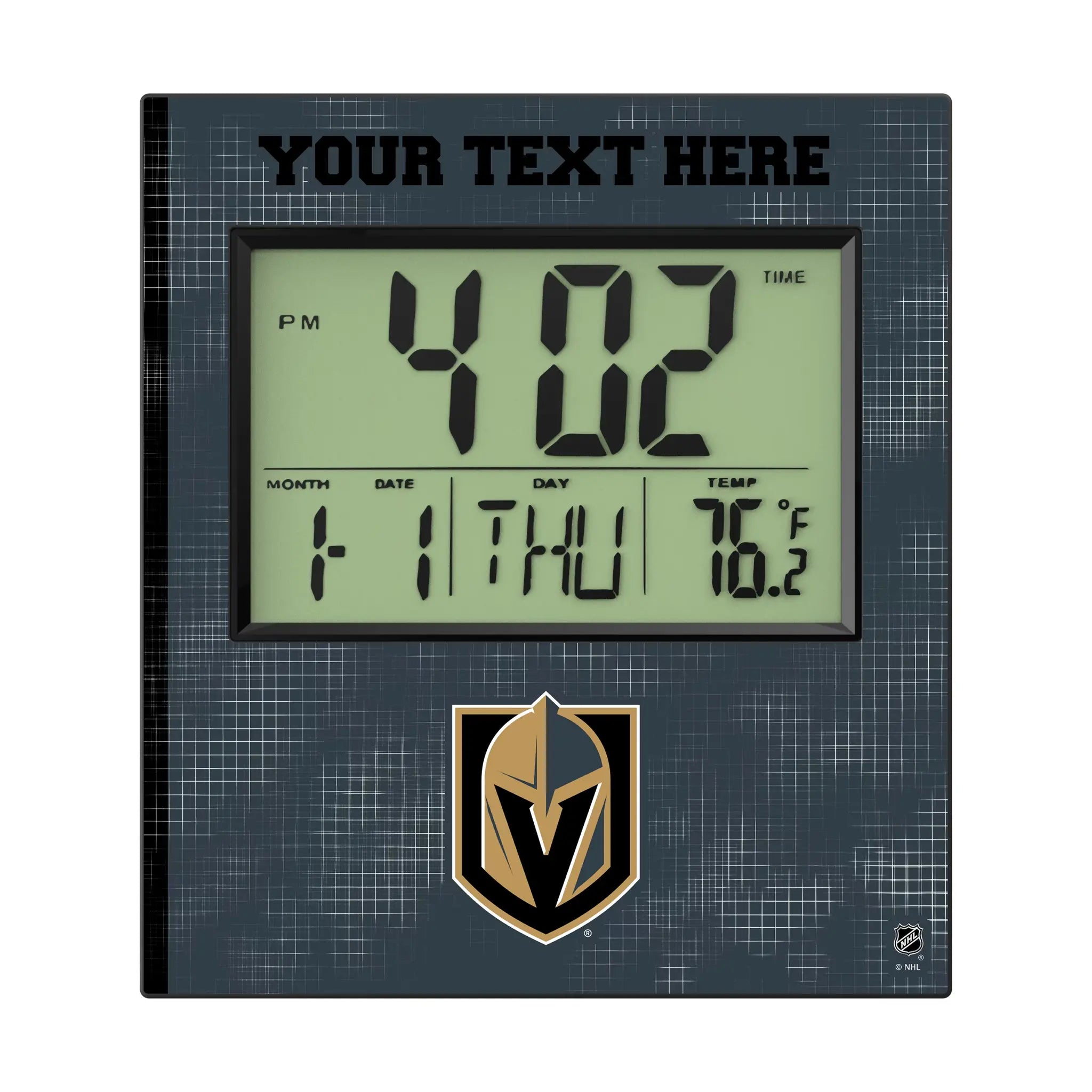 Vegas Golden Knights Personalized Hatch Wall Clock