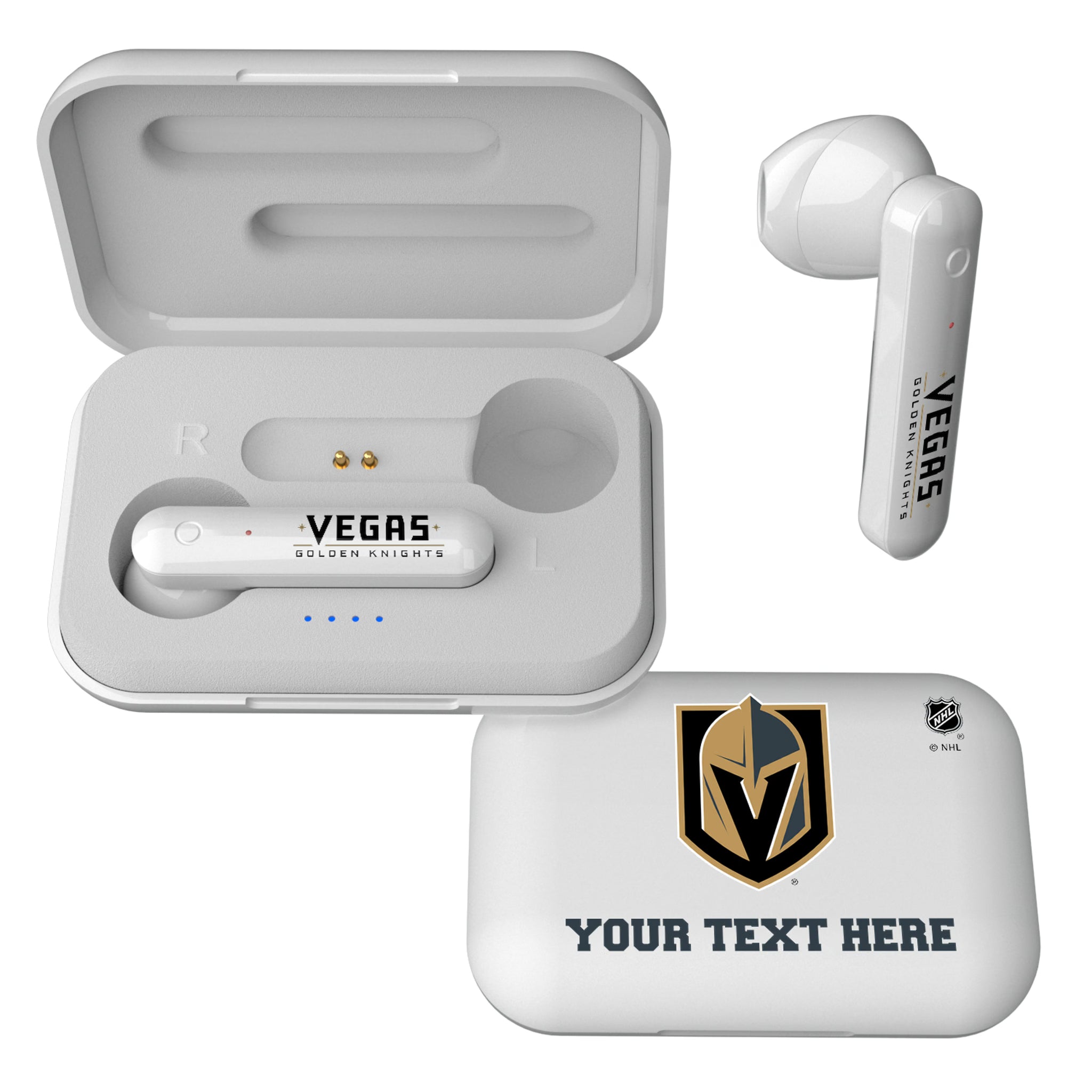 Vegas Golden Knights Personalized Insignia Wireless TWS Earbuds