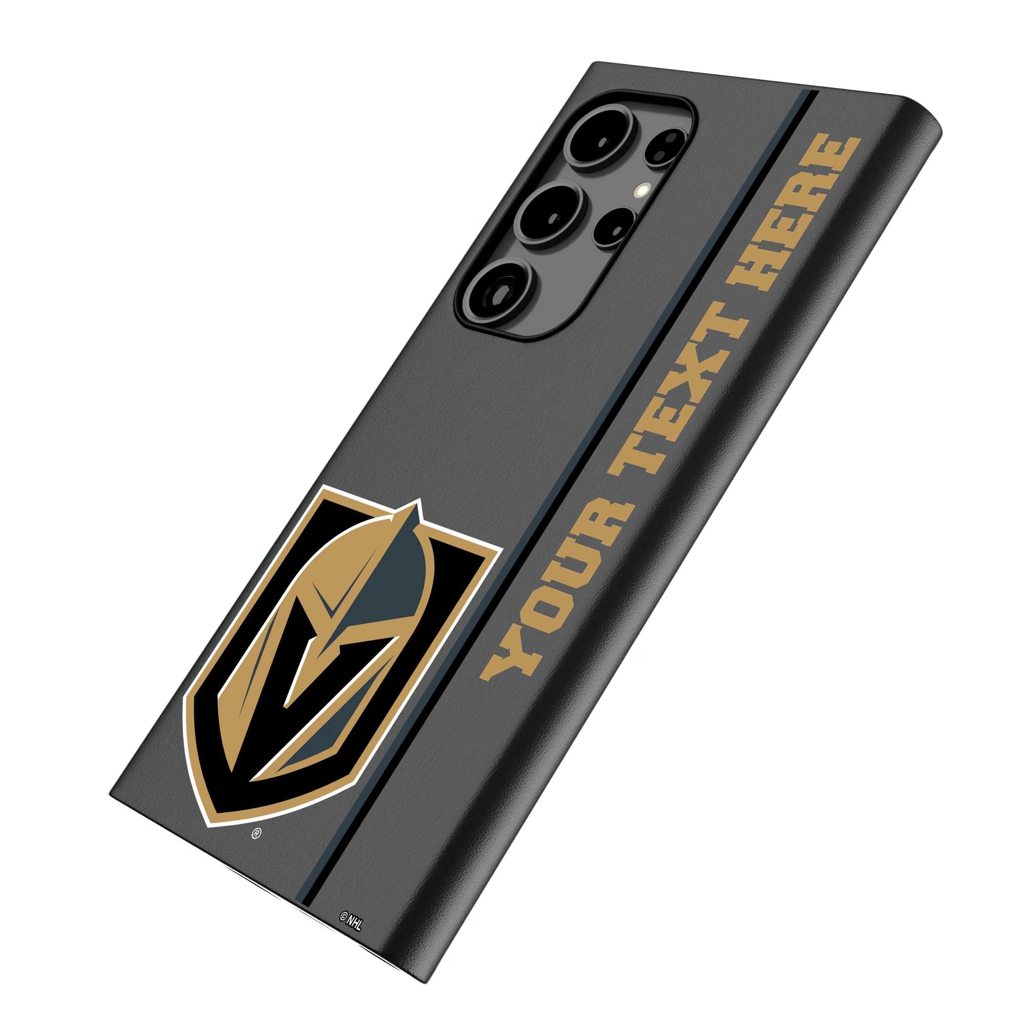 Vegas Golden Knights Personalized Sidebard Galaxy MagSafe Compatible Phone Case for Samsung Galaxy - Isometric View