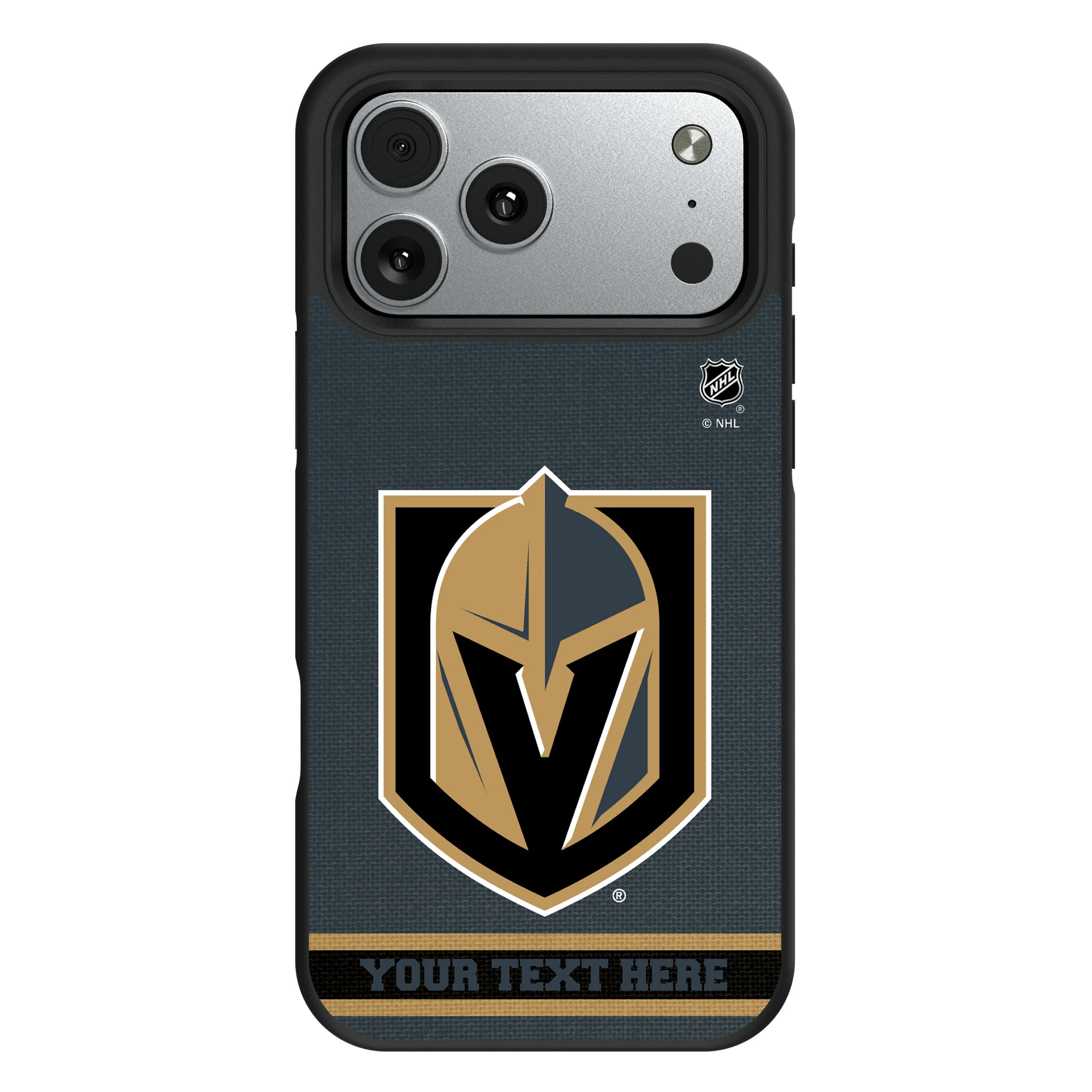 Vegas Golden Knights Personalized Stripe iPhone Bump Phone Case for Apple iPhone#Device_iPhone 17 Pro Max