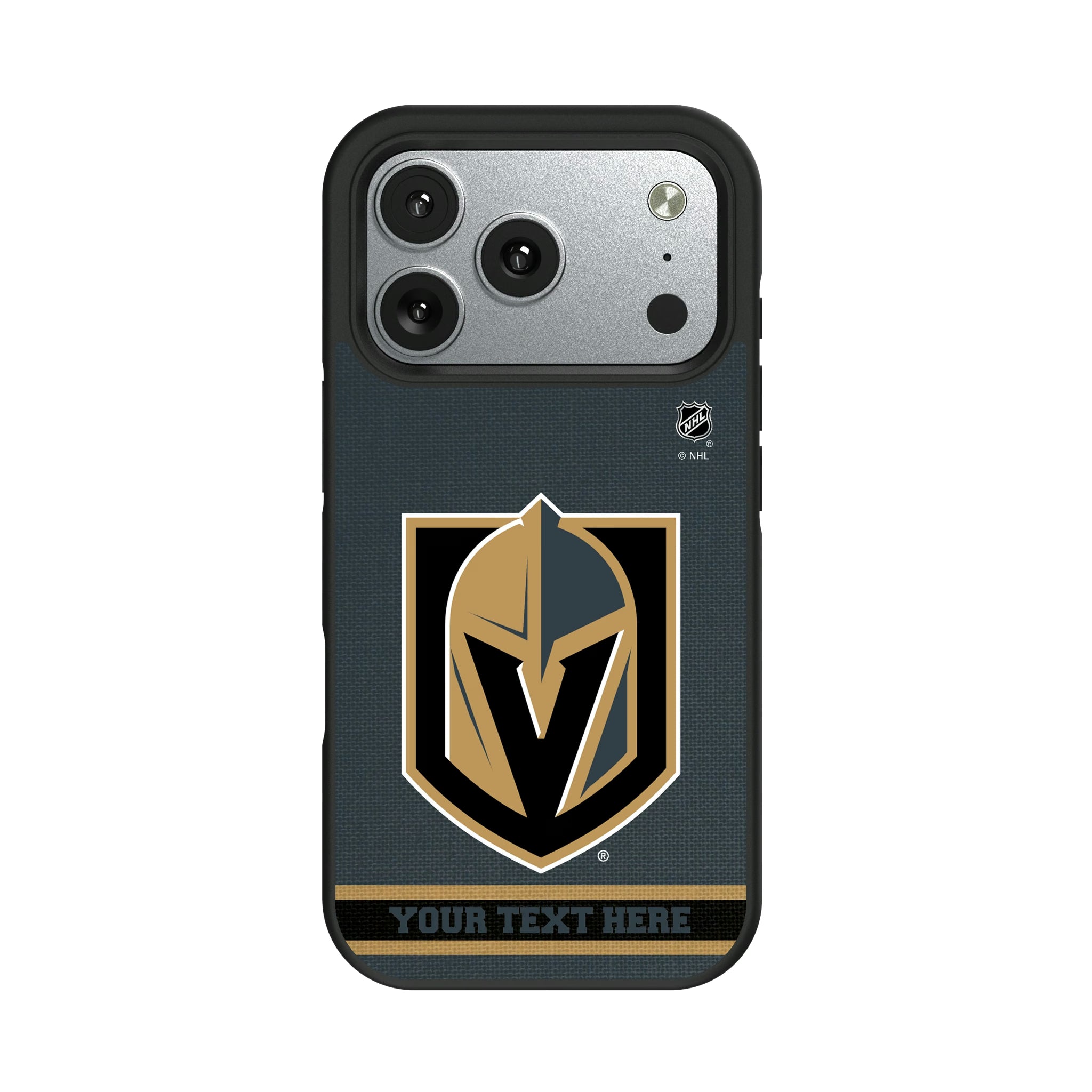 Vegas Golden Knights Personalized Stripe iPhone Bump Phone Case for Apple iPhone#Device_iPhone 17 Pro