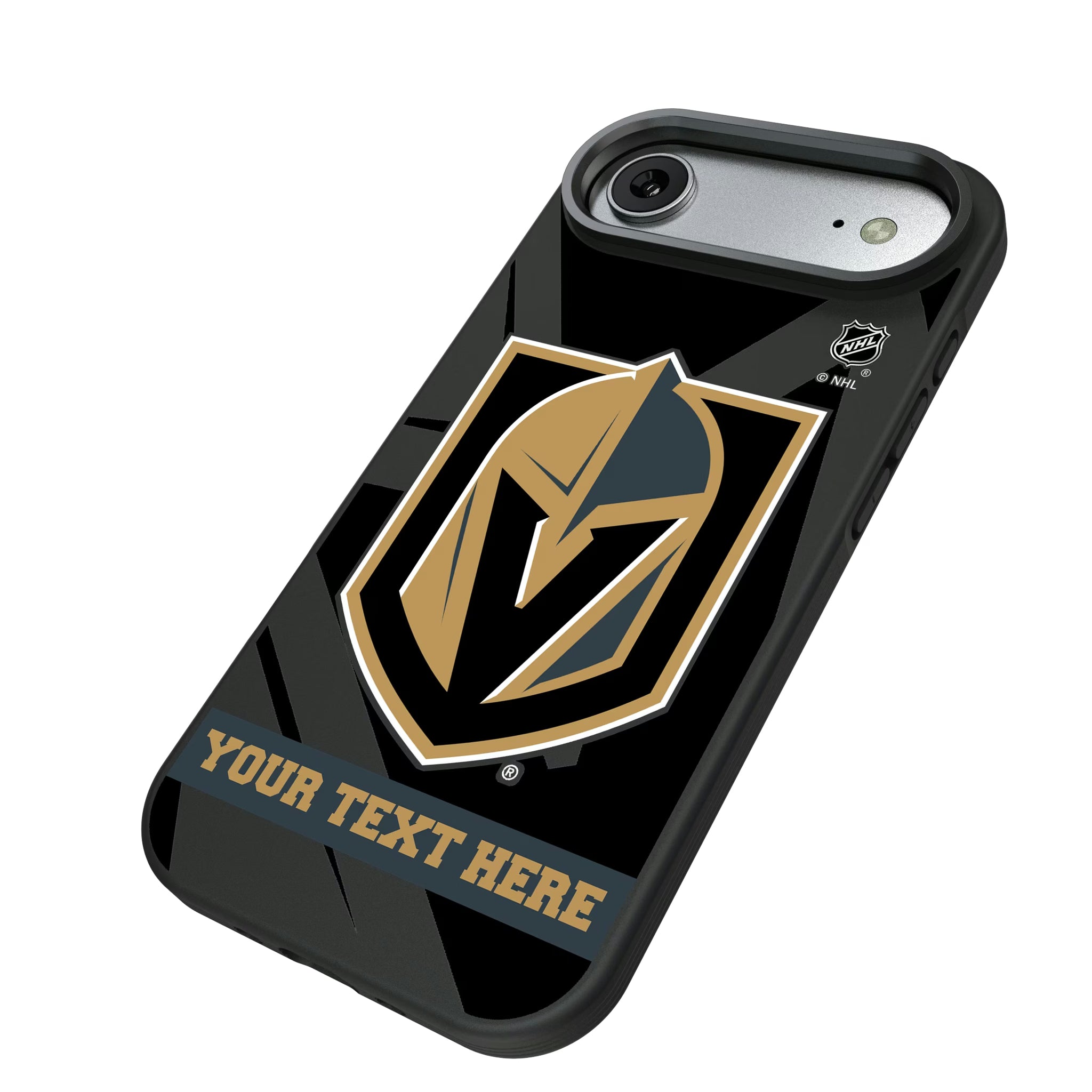 Vegas Golden Knights Personalized Tilt iPhone Bump Phone Case for Apple iPhone - Isometric View#Device_iPhone Air