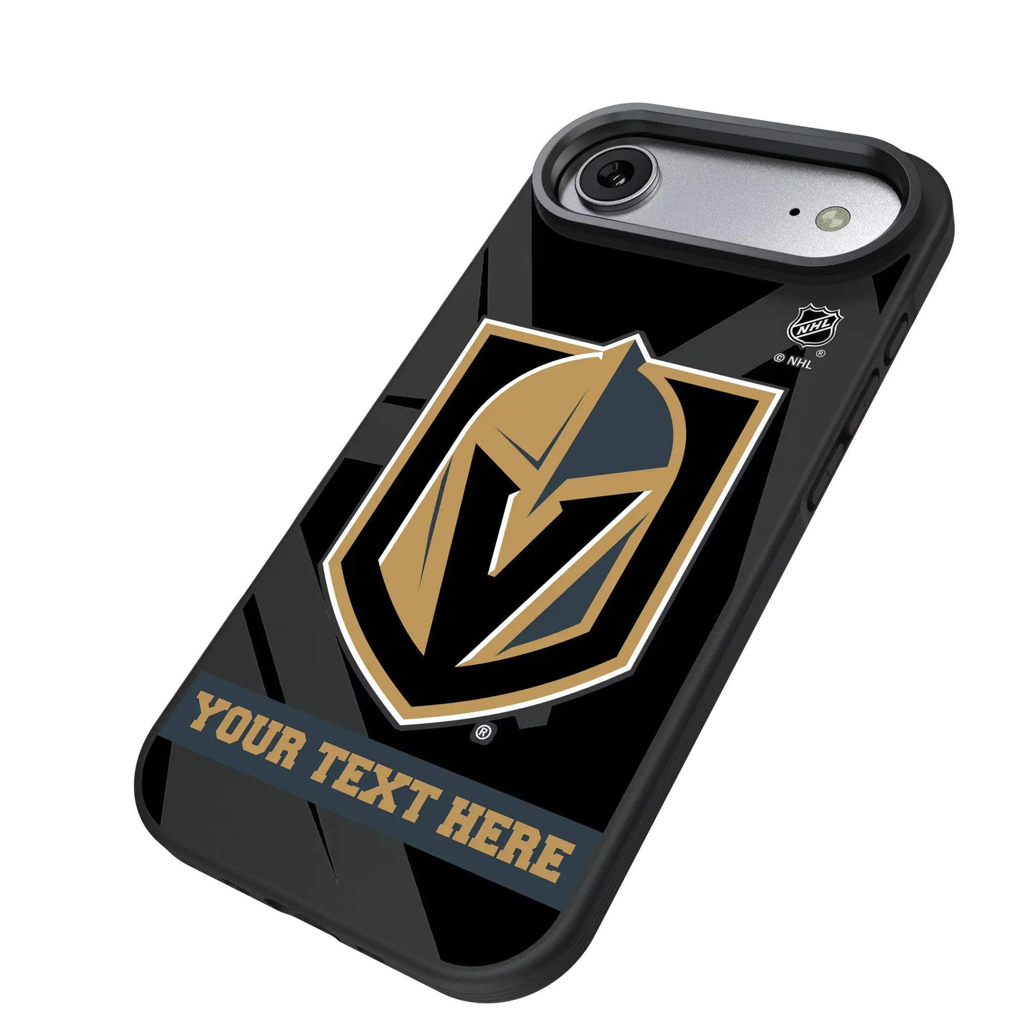 Vegas Golden Knights Personalized Tilt iPhone Bump Phone Case for Apple iPhone - Isometric View#Device_iPhone Air