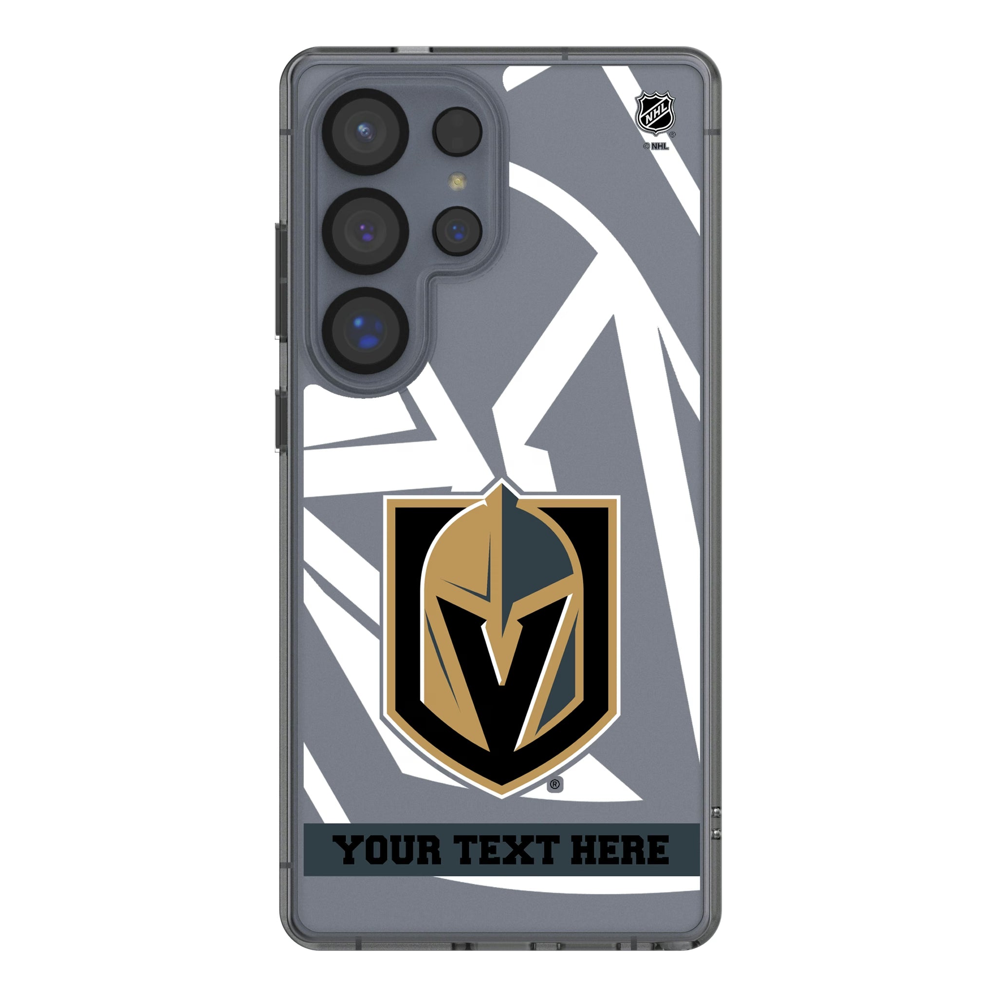 Vegas Golden Knights Personalized Tilt Galaxy Clear Phone Case for Samsung Galaxy