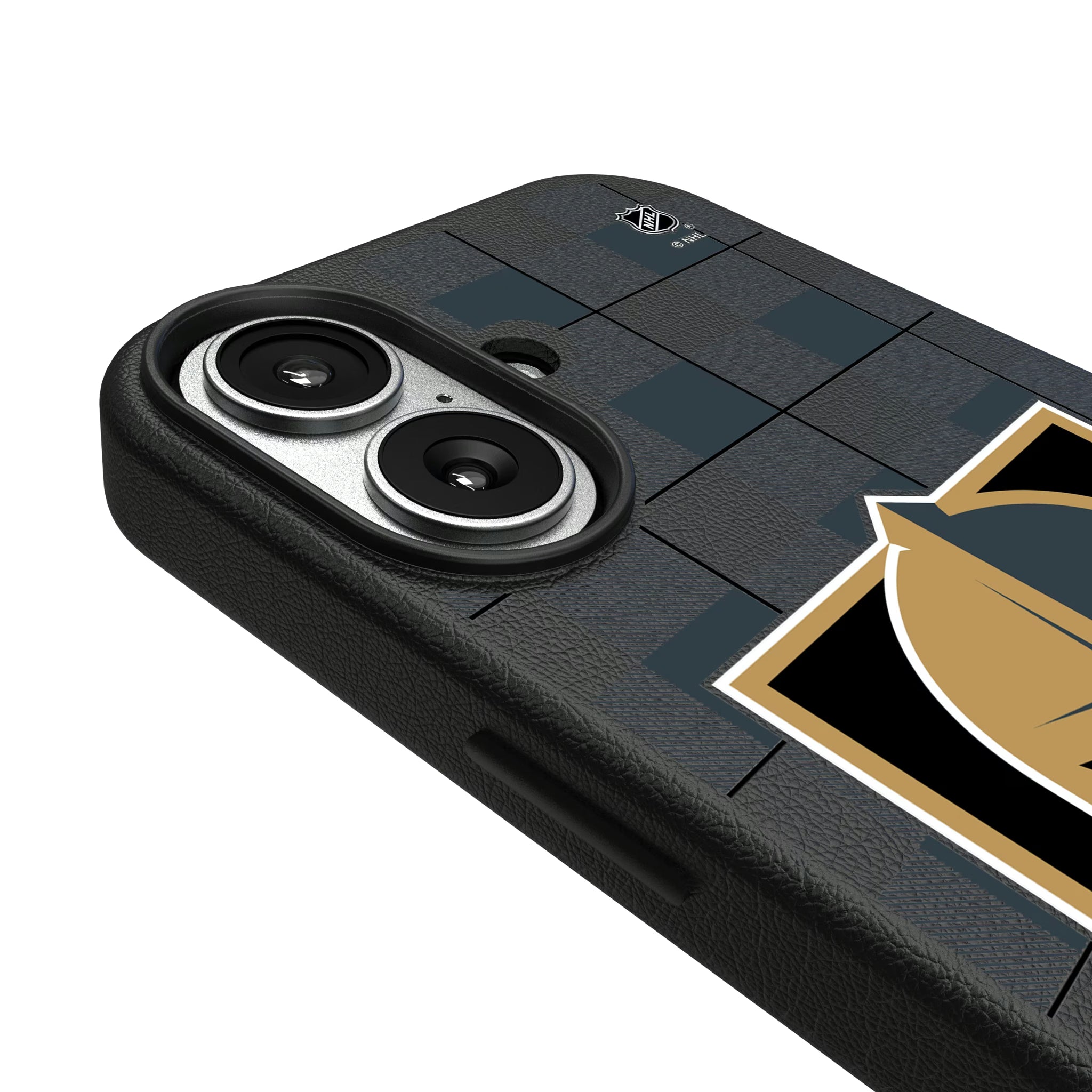Vegas Golden Knights Plaid iPhone MagSafe Compatible Phone Case for Apple iPhone - Detail#Device_iPhone 17