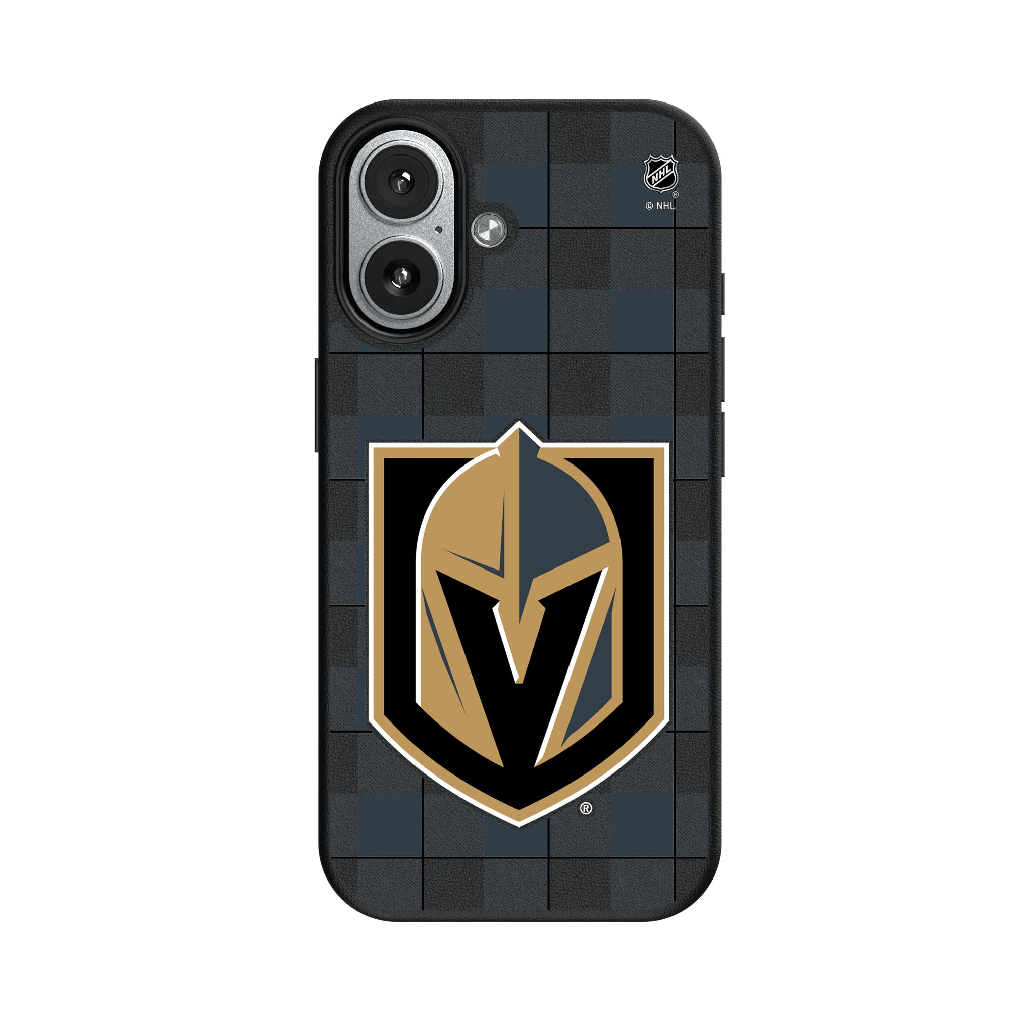 Vegas Golden Knights Plaid iPhone MagSafe Compatible Phone Case for Apple iPhone#Device_iPhone 17