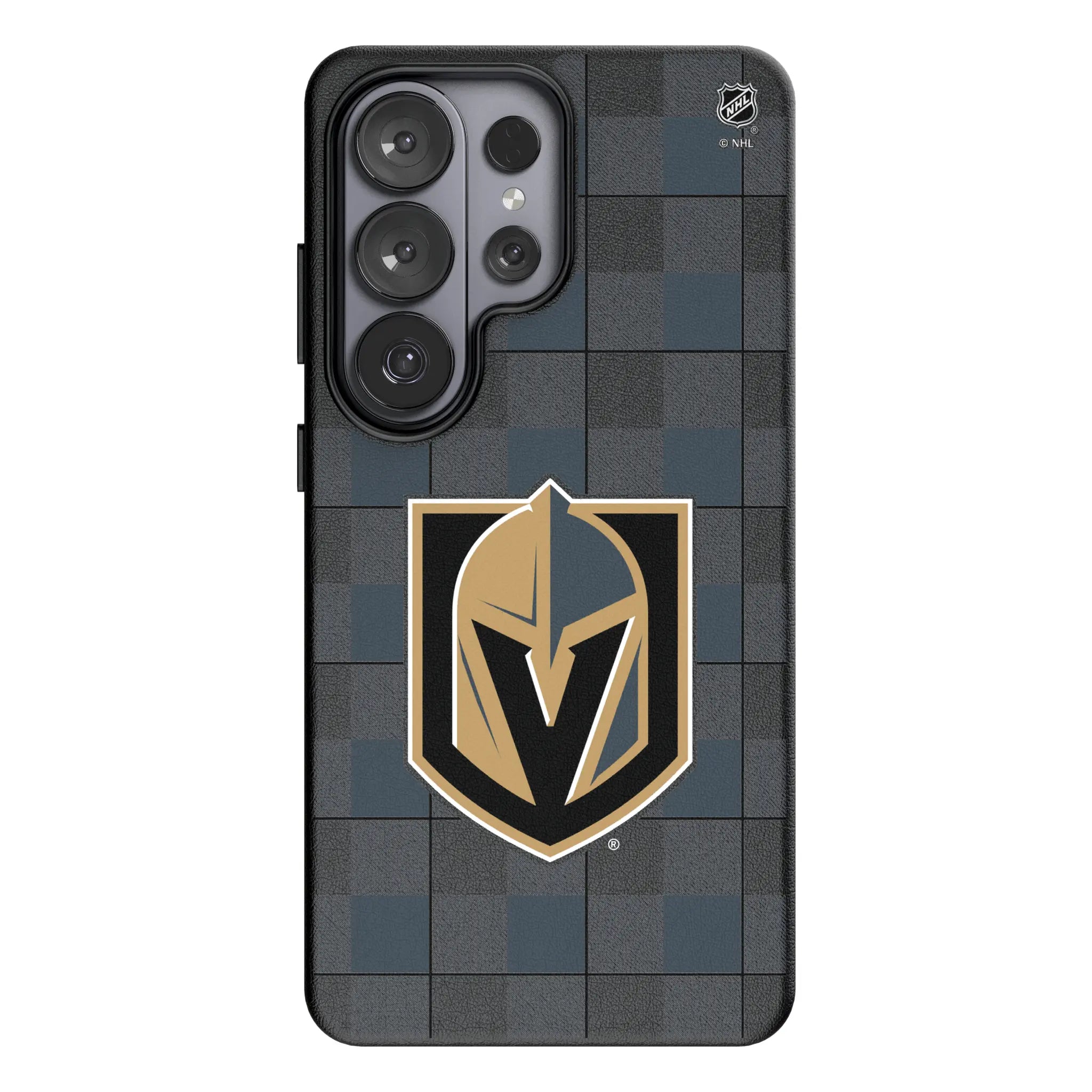 Vegas Golden Knights Plaid Galaxy MagSafe Compatible Phone Case for Samsung Galaxy#Device_Galaxy S26 Ultra
