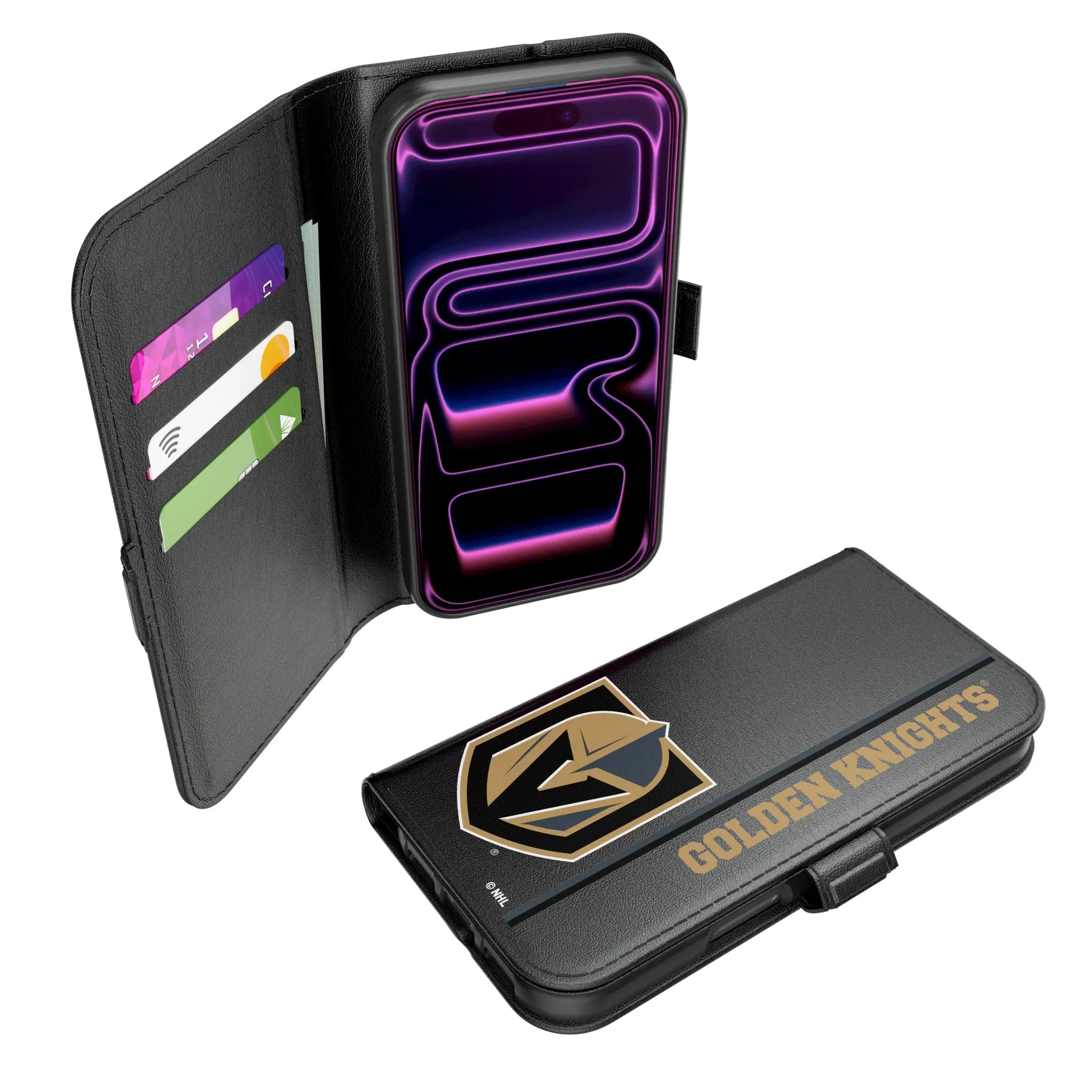 Vegas Golden Knights Sidebar iPhone Folio Phone Case for Apple iPhone#Device_iPhone 17 Pro